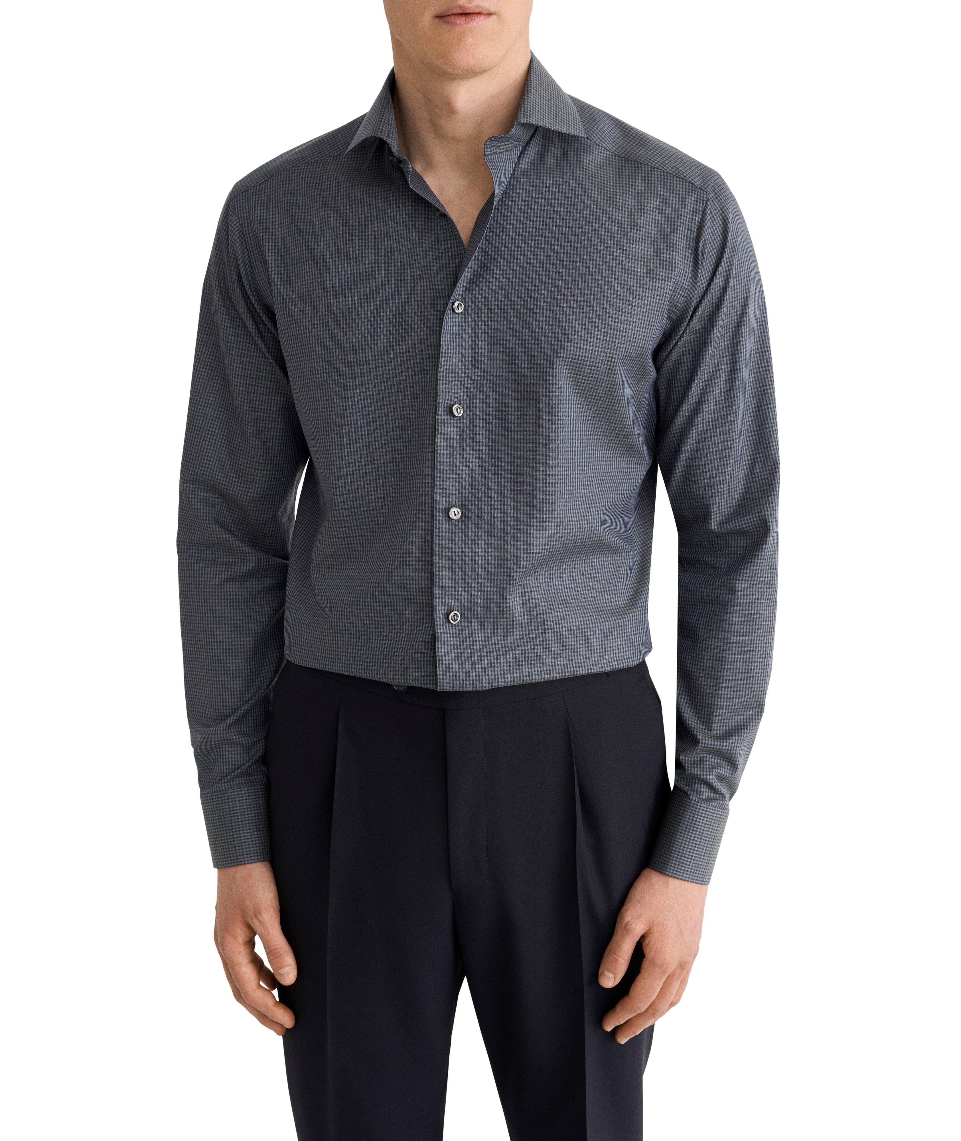 Slim-Fit Micro-Check Signature Flannel Shirt image 2
