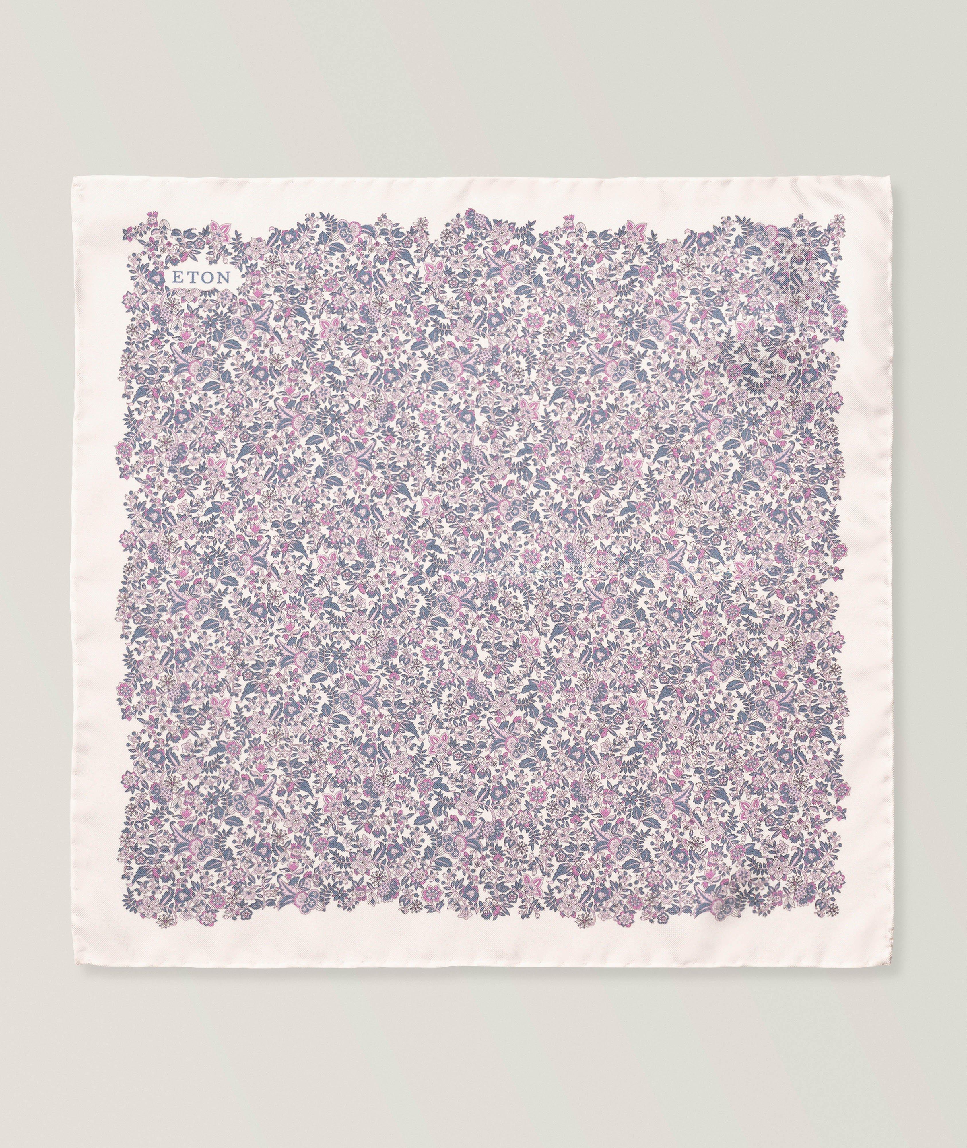 Floral Silk Pocket Square image 0