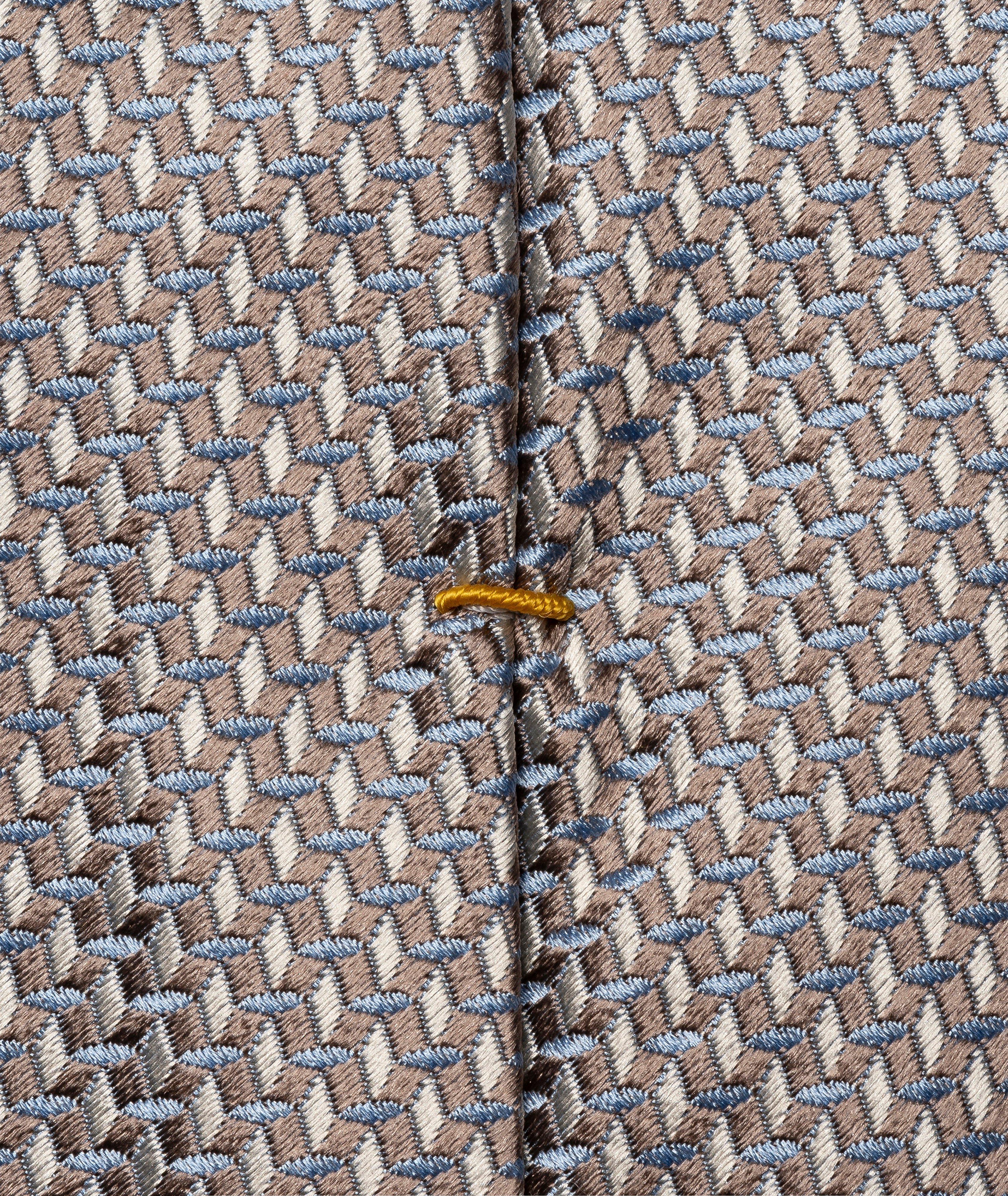 Cravate en soie tissée micro-géométrique image 2