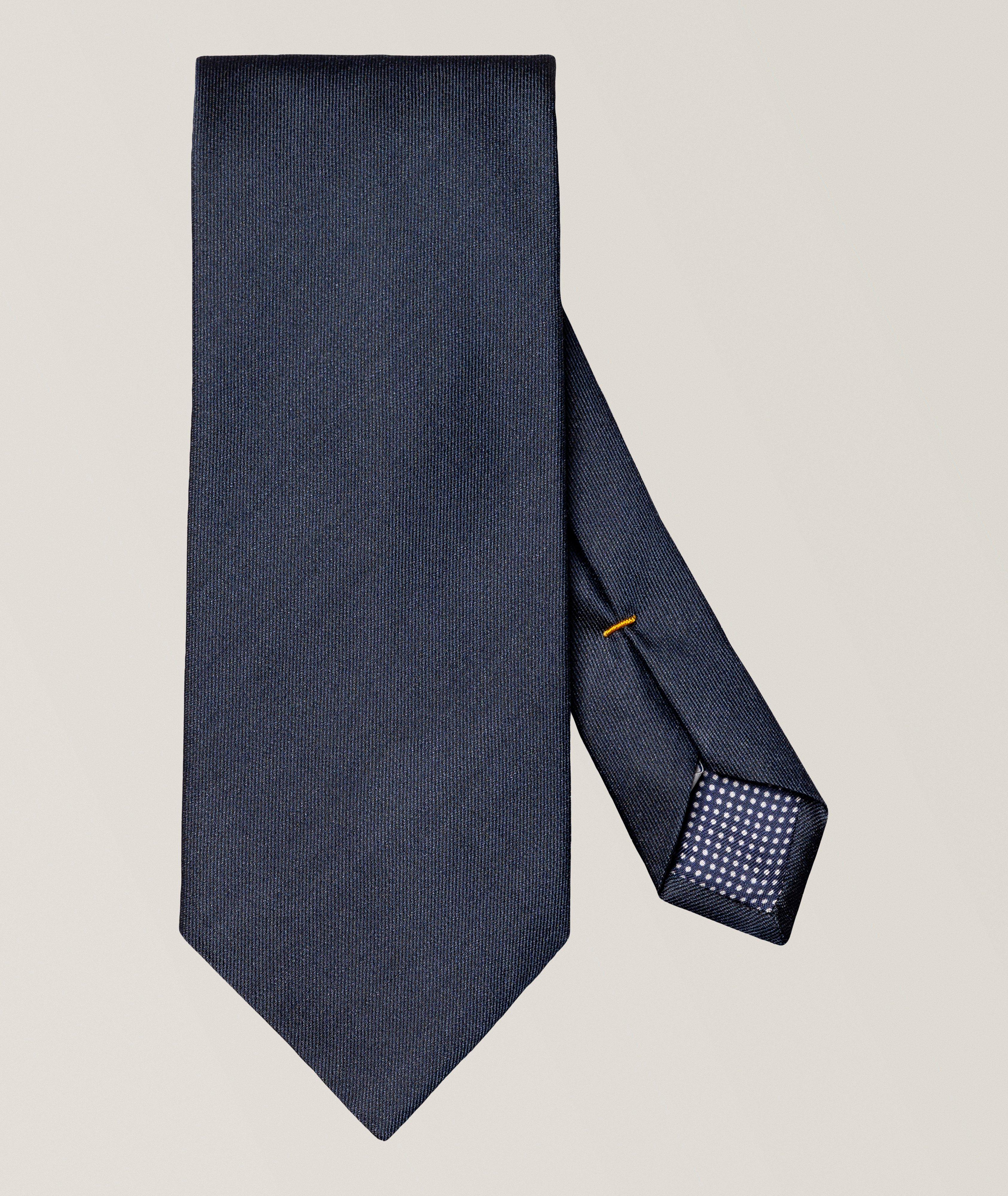 Eton Solid Woven Shantung Silk Tie