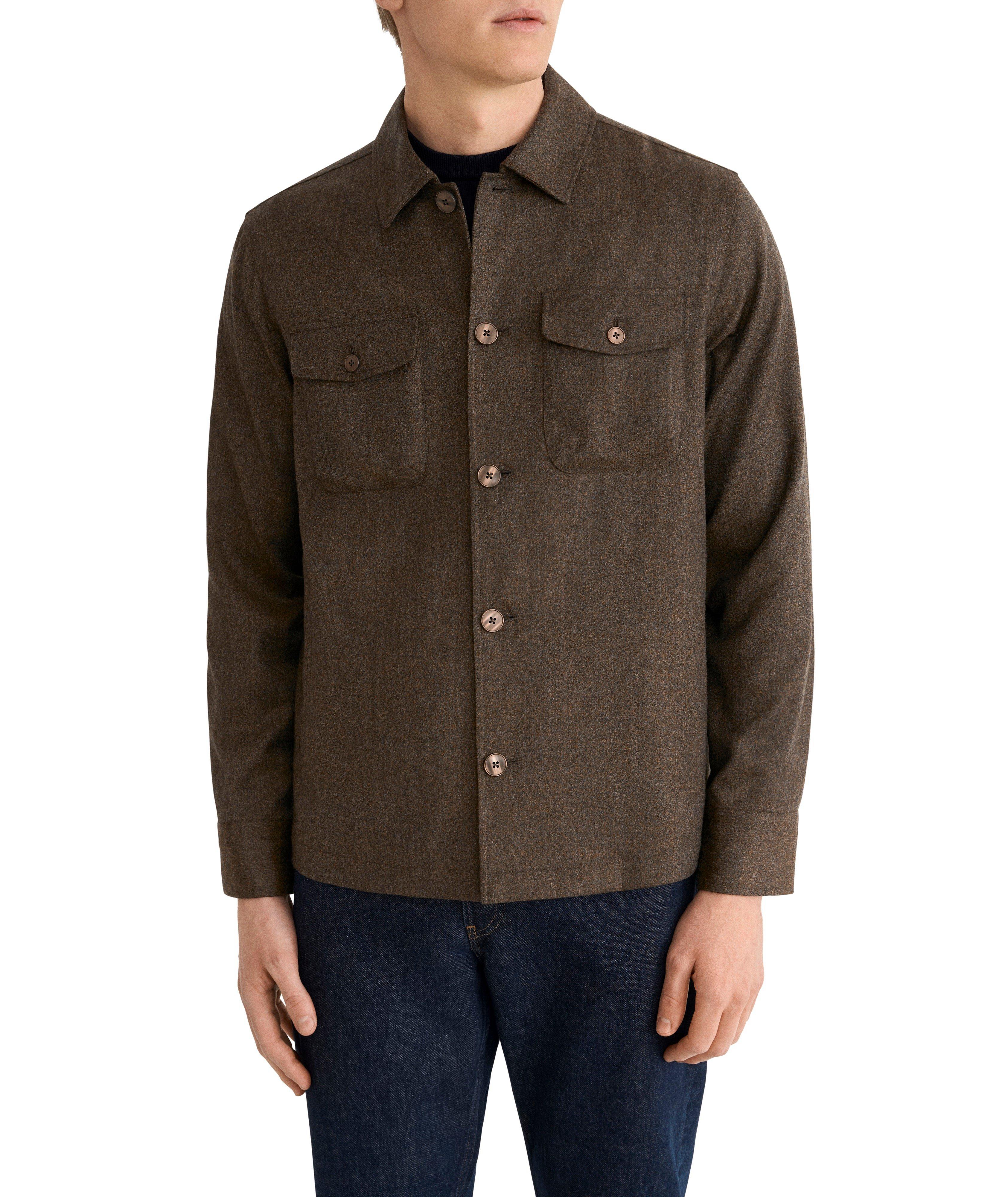 Active Merino Wool Flannel Overshirt image 2