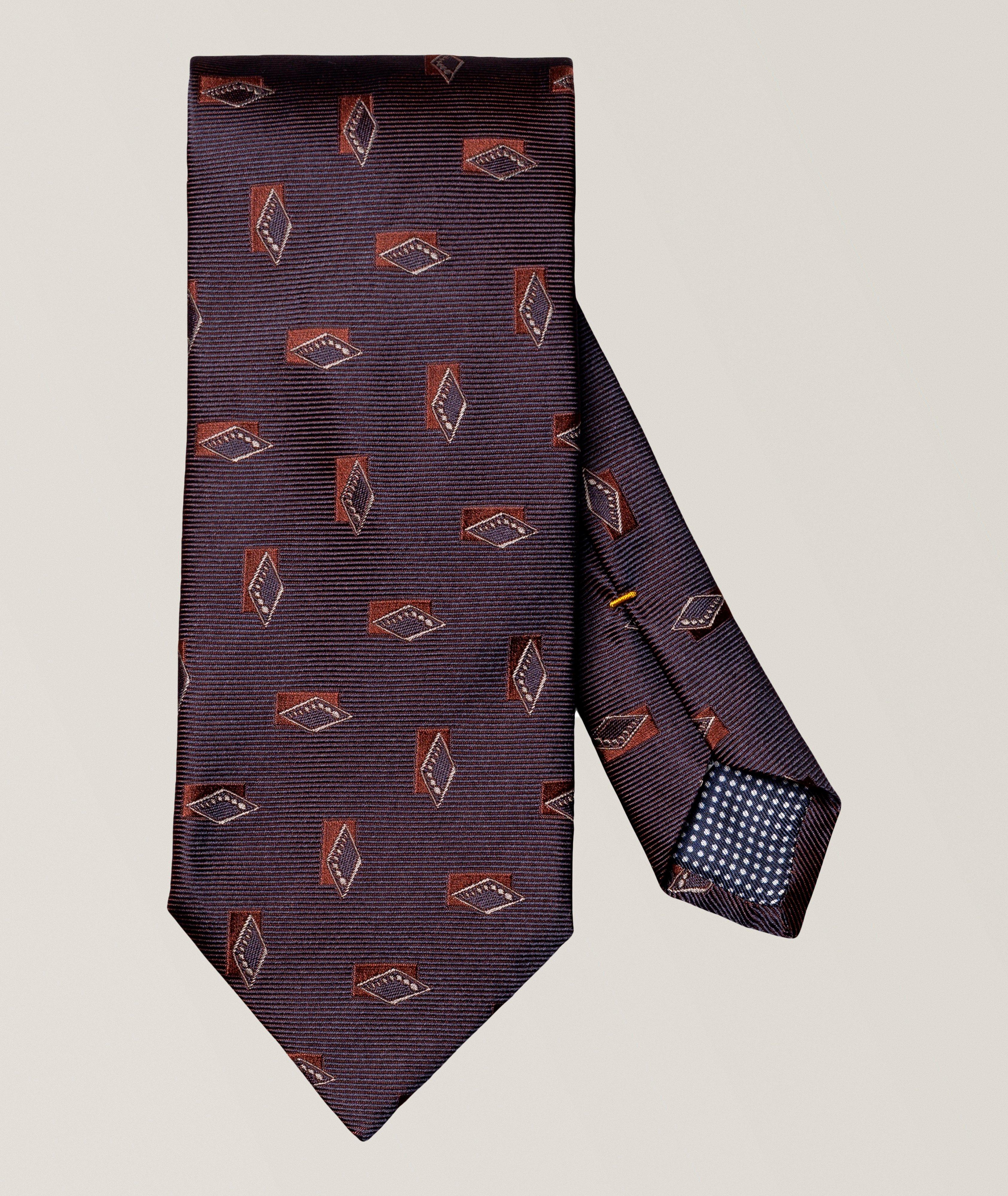 Eton Diamond Woven Silk Tie