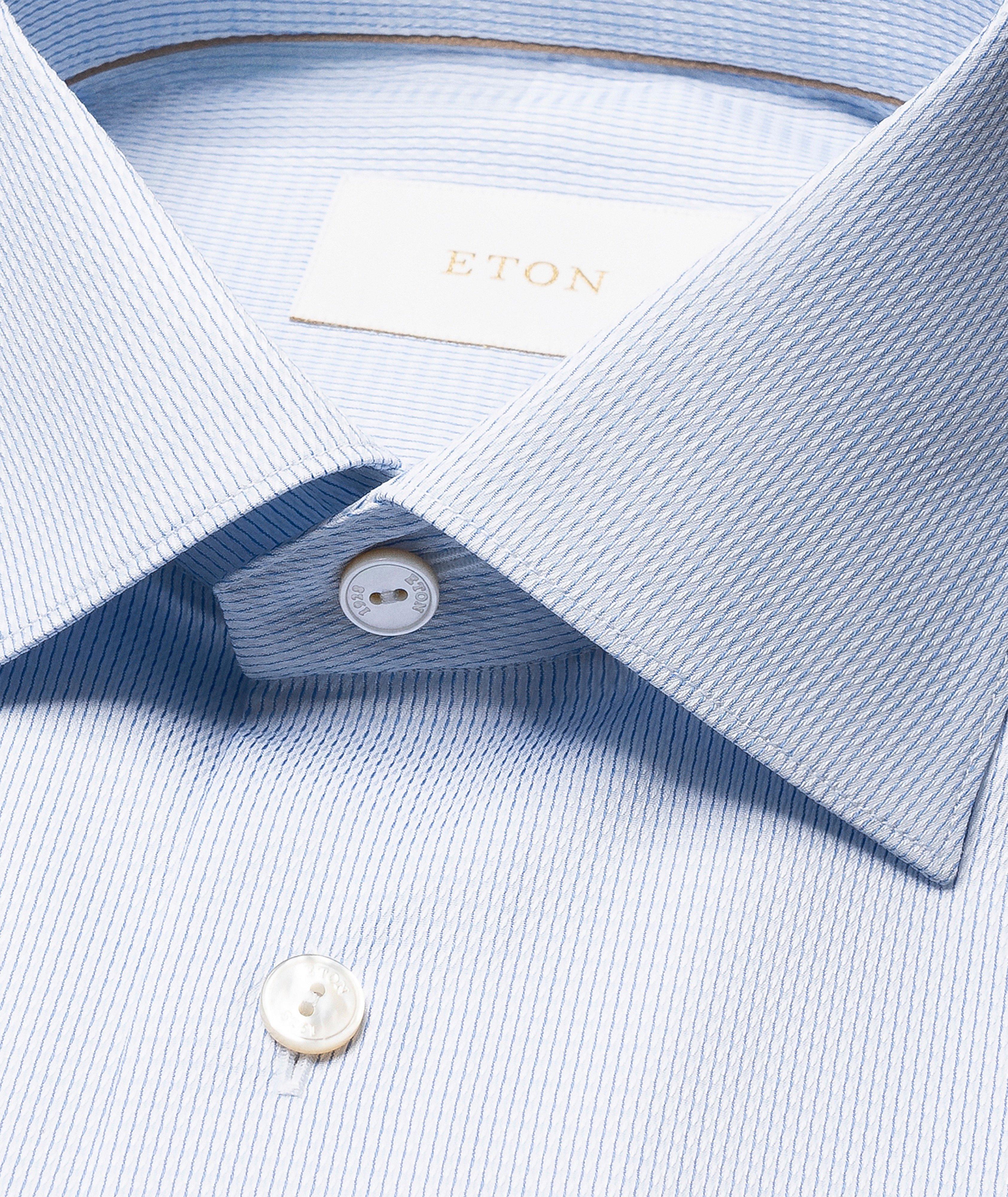 Chemise coton supima semi-unie coupe-contemporaine image 1