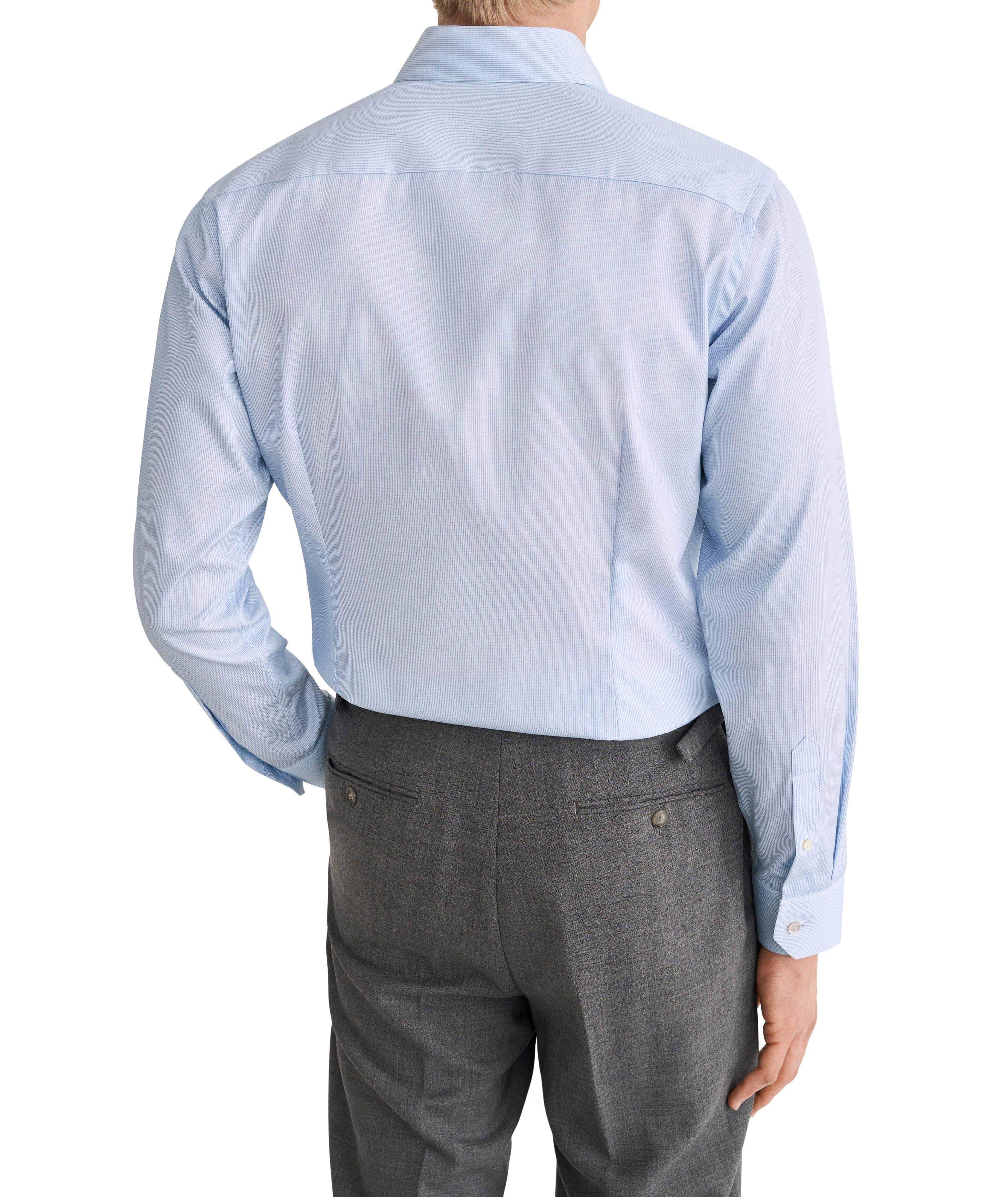 Chemise coton supima semi-unie coupe-contemporaine image 3