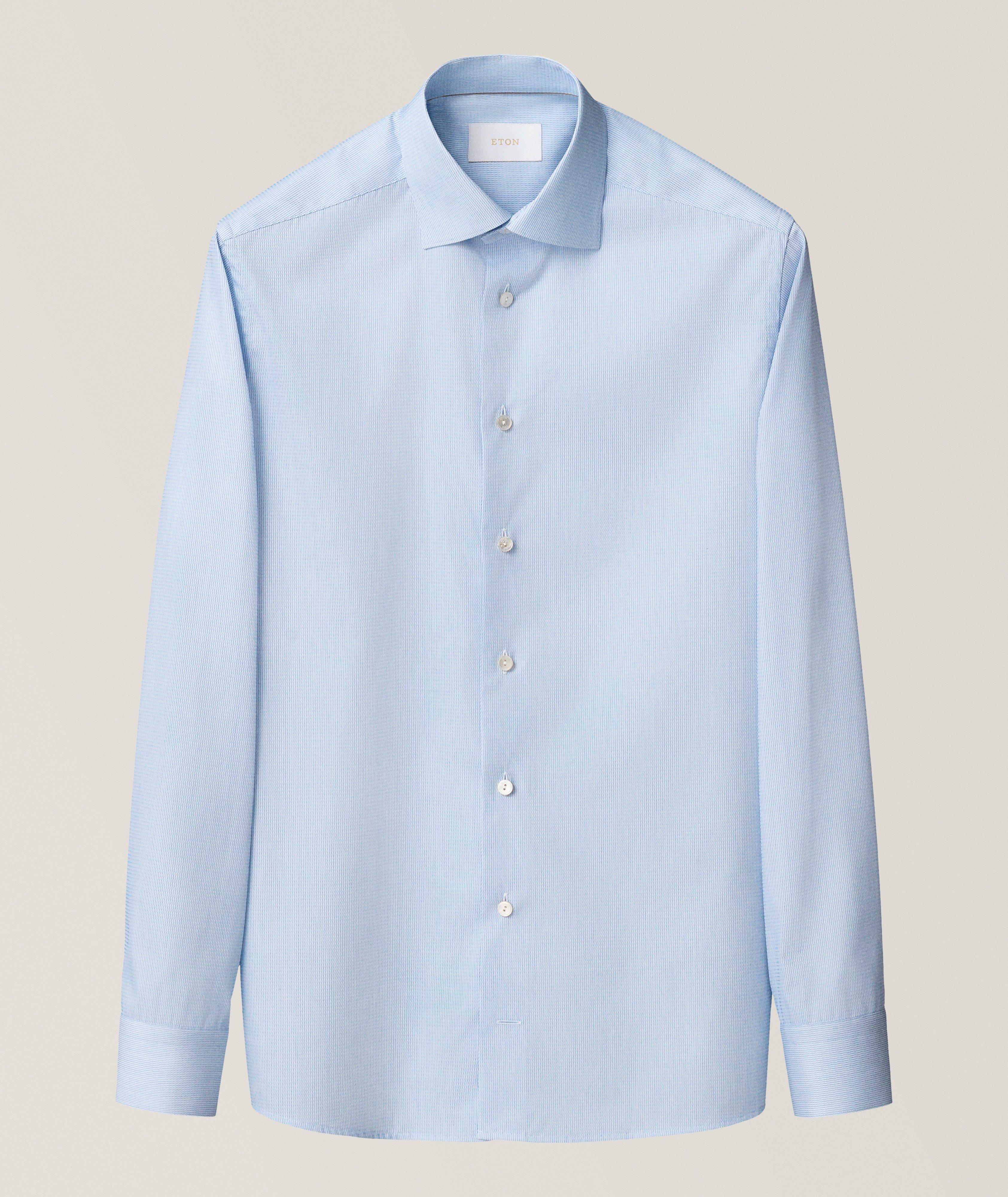 Chemise coton supima semi-unie coupe-contemporaine image 6