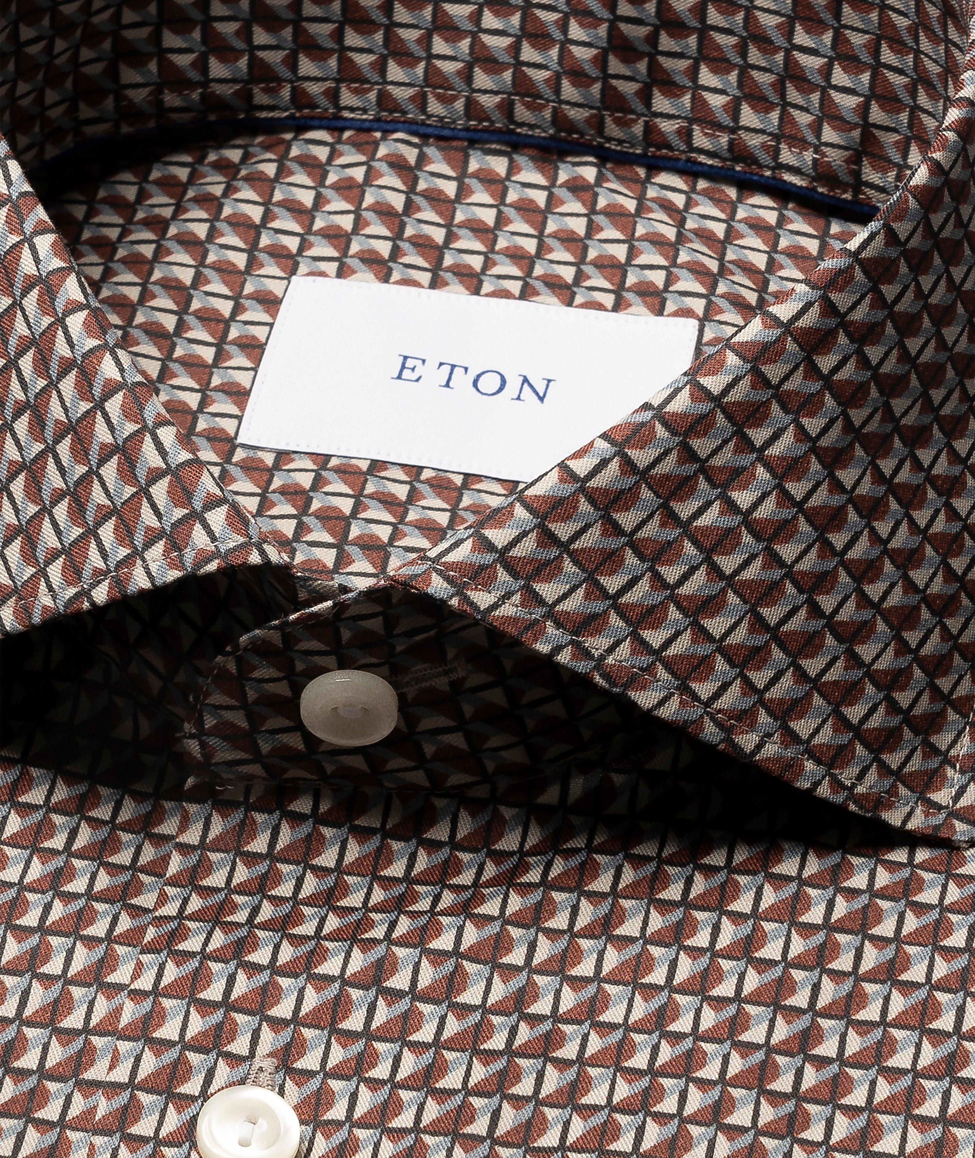 Chemise habillée sergé emblématique géo coupe-ajustée image 1