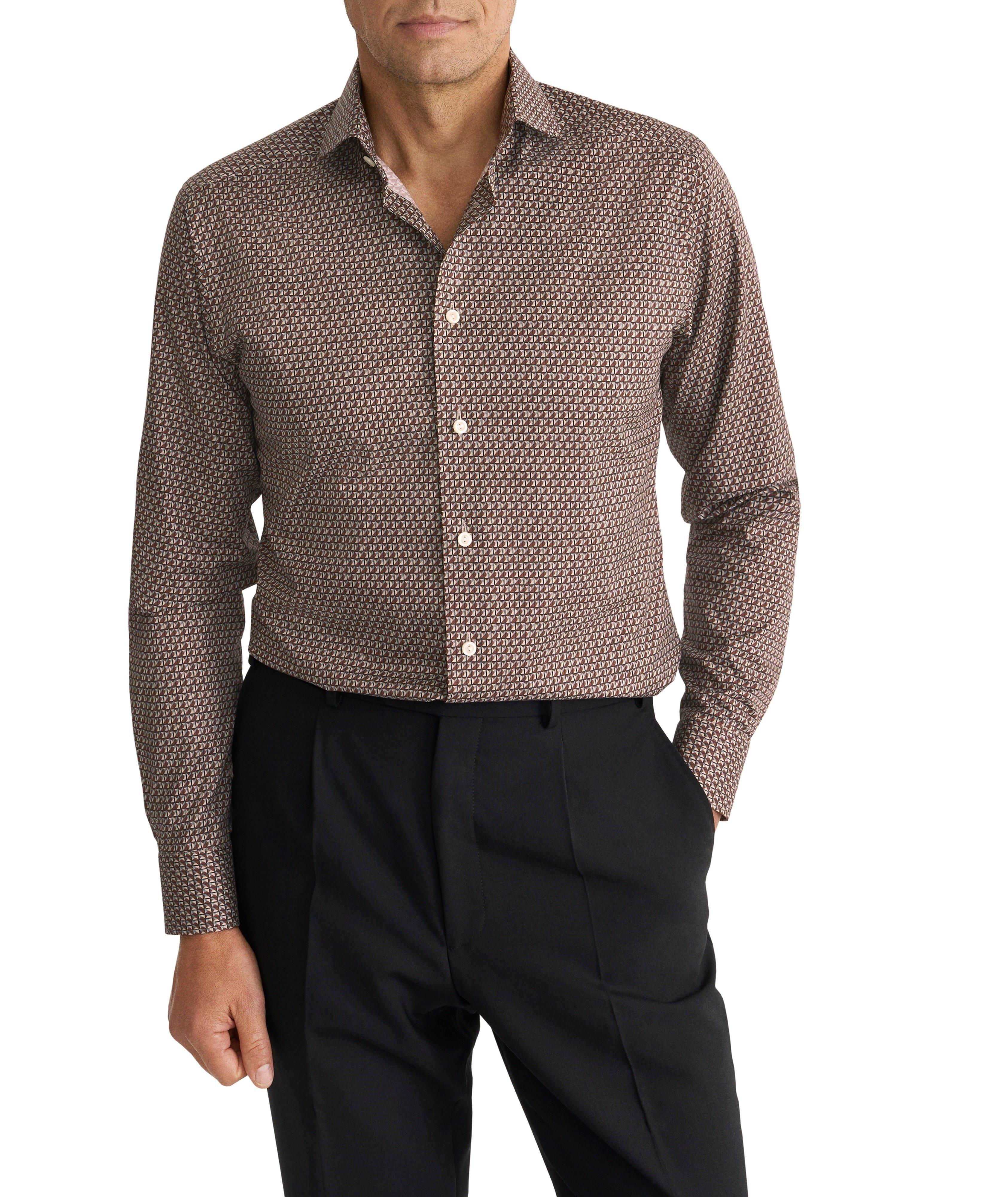 Chemise habillée sergé emblématique géo coupe-ajustée image 2