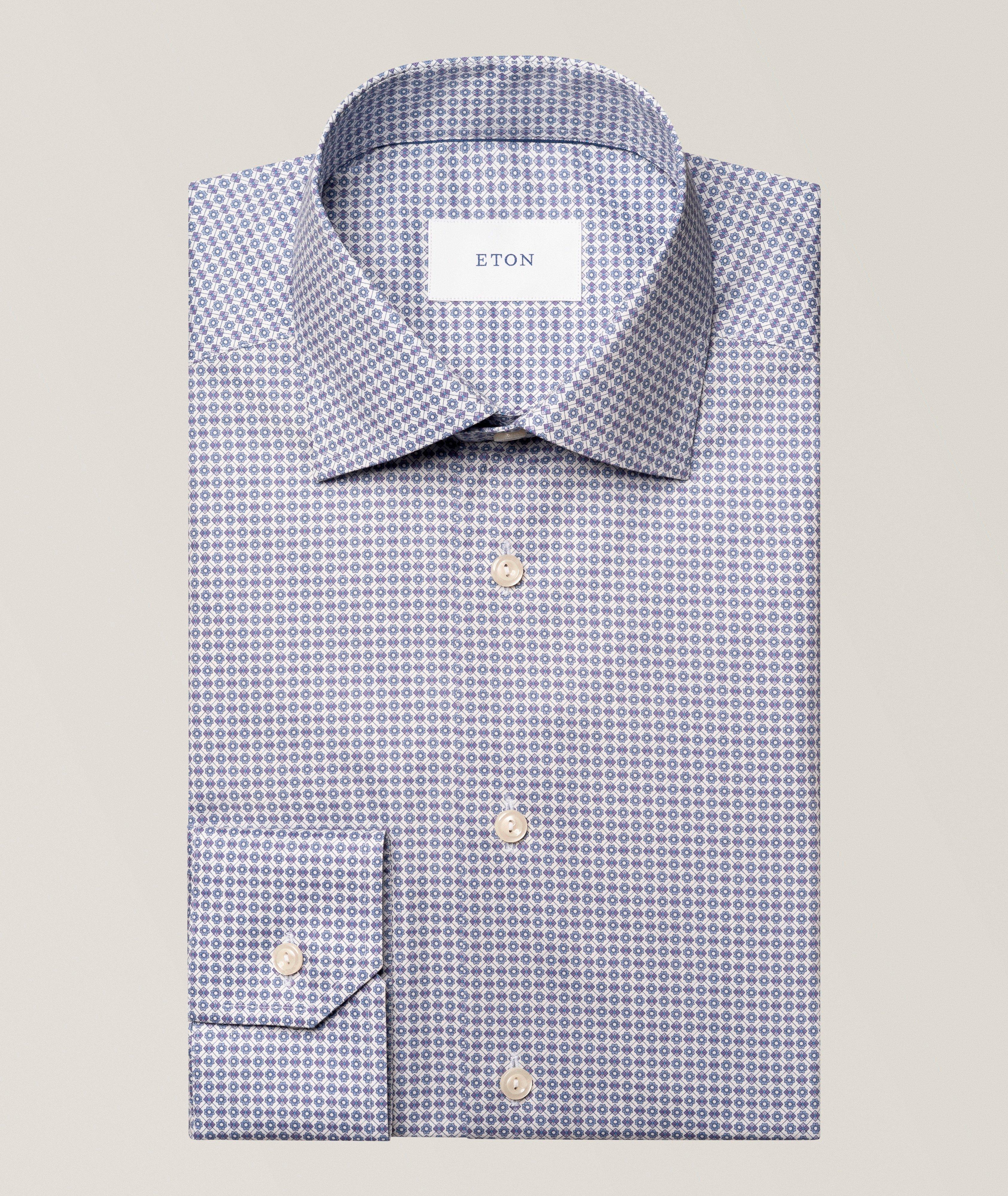 Eton Contemporary-Fit Micro-Print Twill Dress Shirt