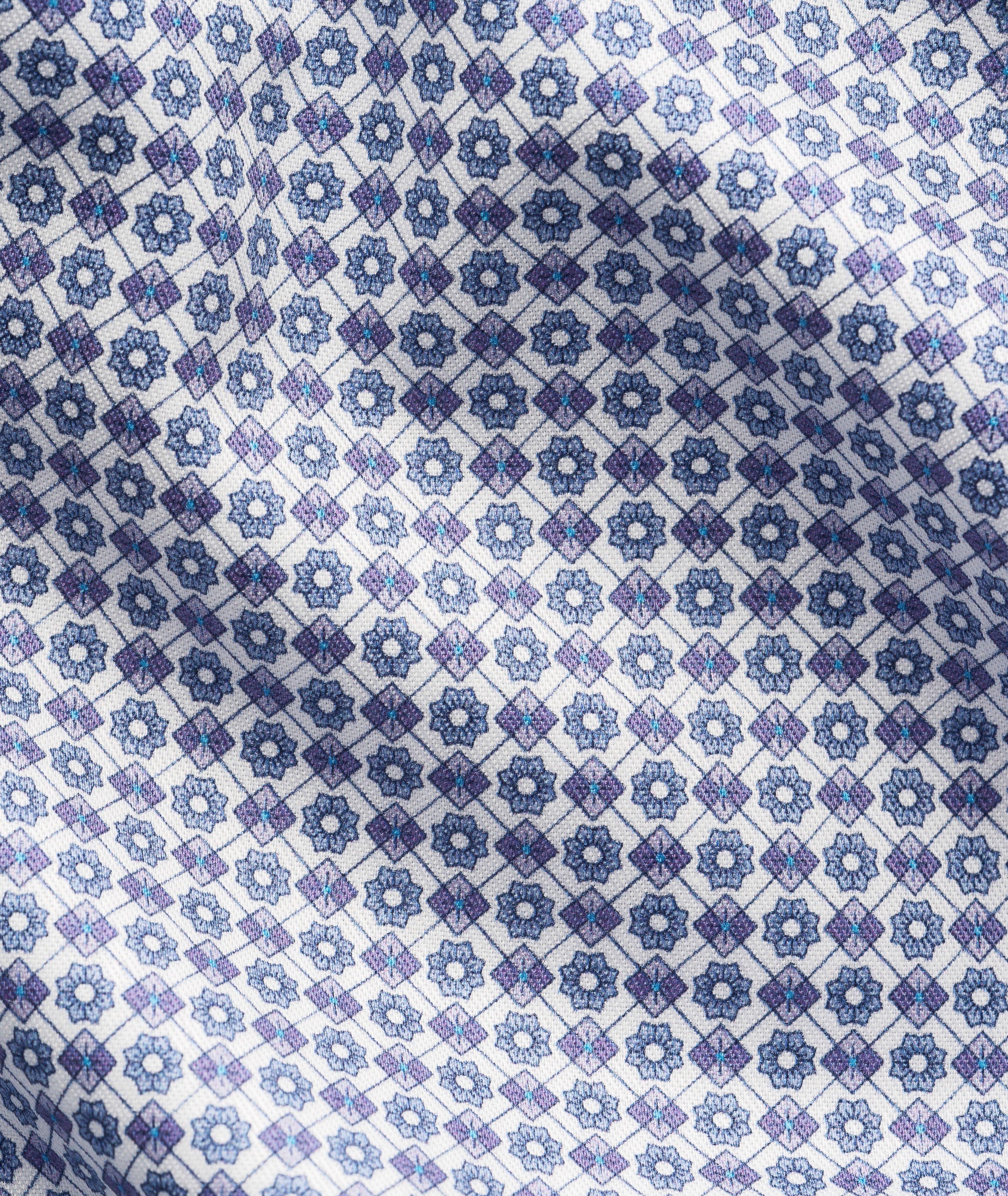 Contemporary-Fit Micro-Print Twill Dress Shirt image 7