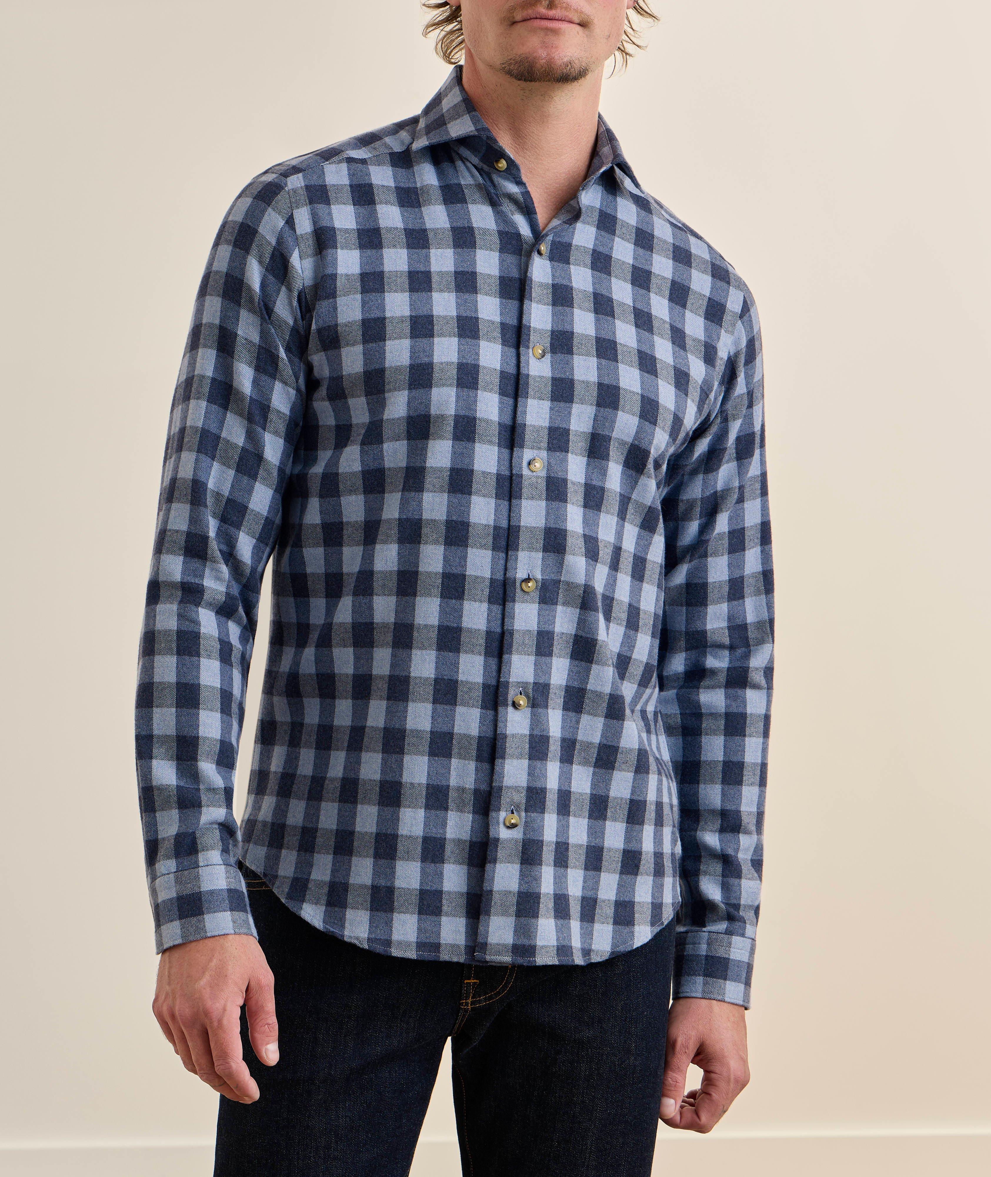 Chemise flanelle quadrillé bloc coupe-décontractée image 1