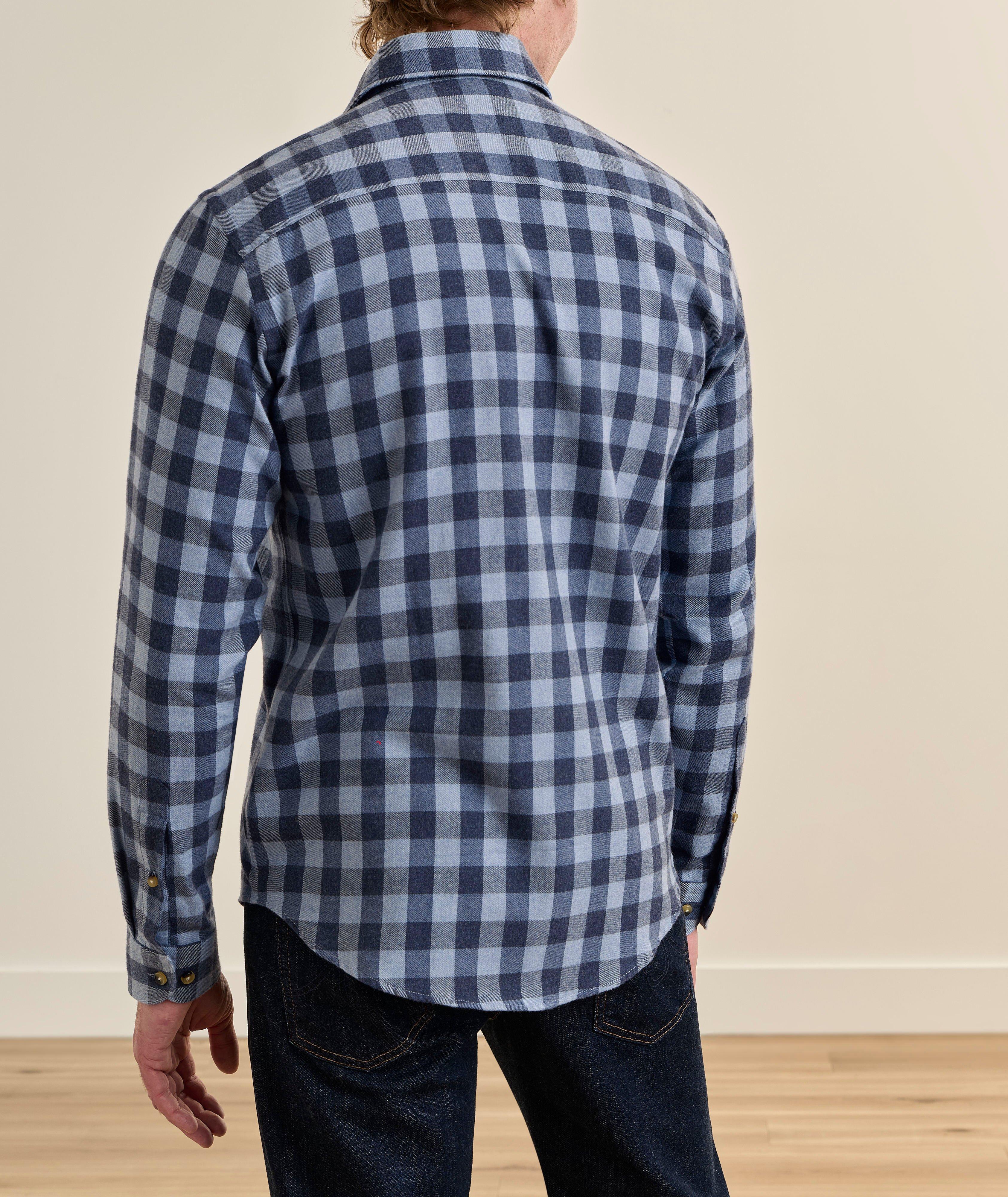 Chemise flanelle quadrillé bloc coupe-décontractée image 2