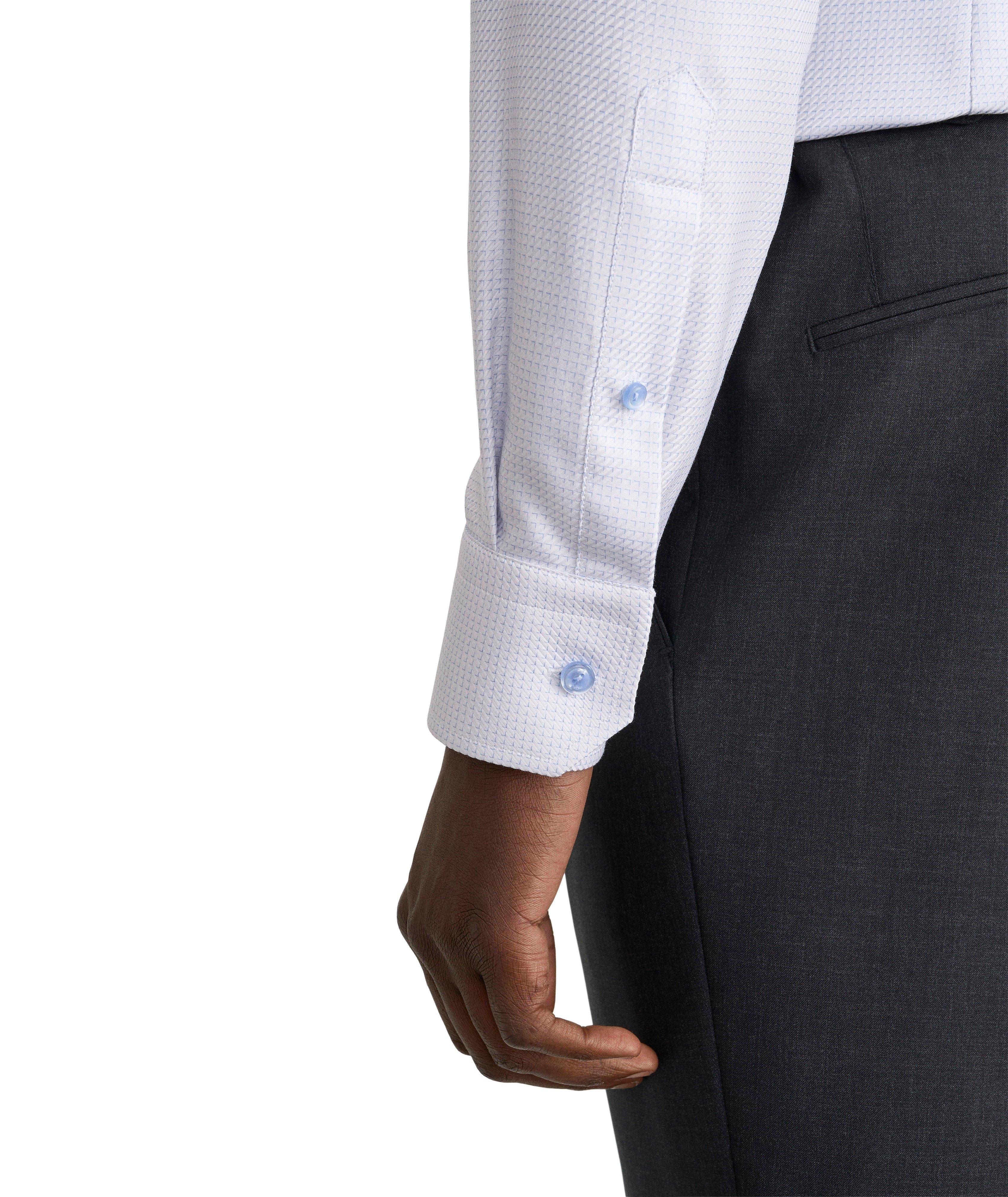 Contemporary-Fit Micro-Check King Twill Shirt image 5