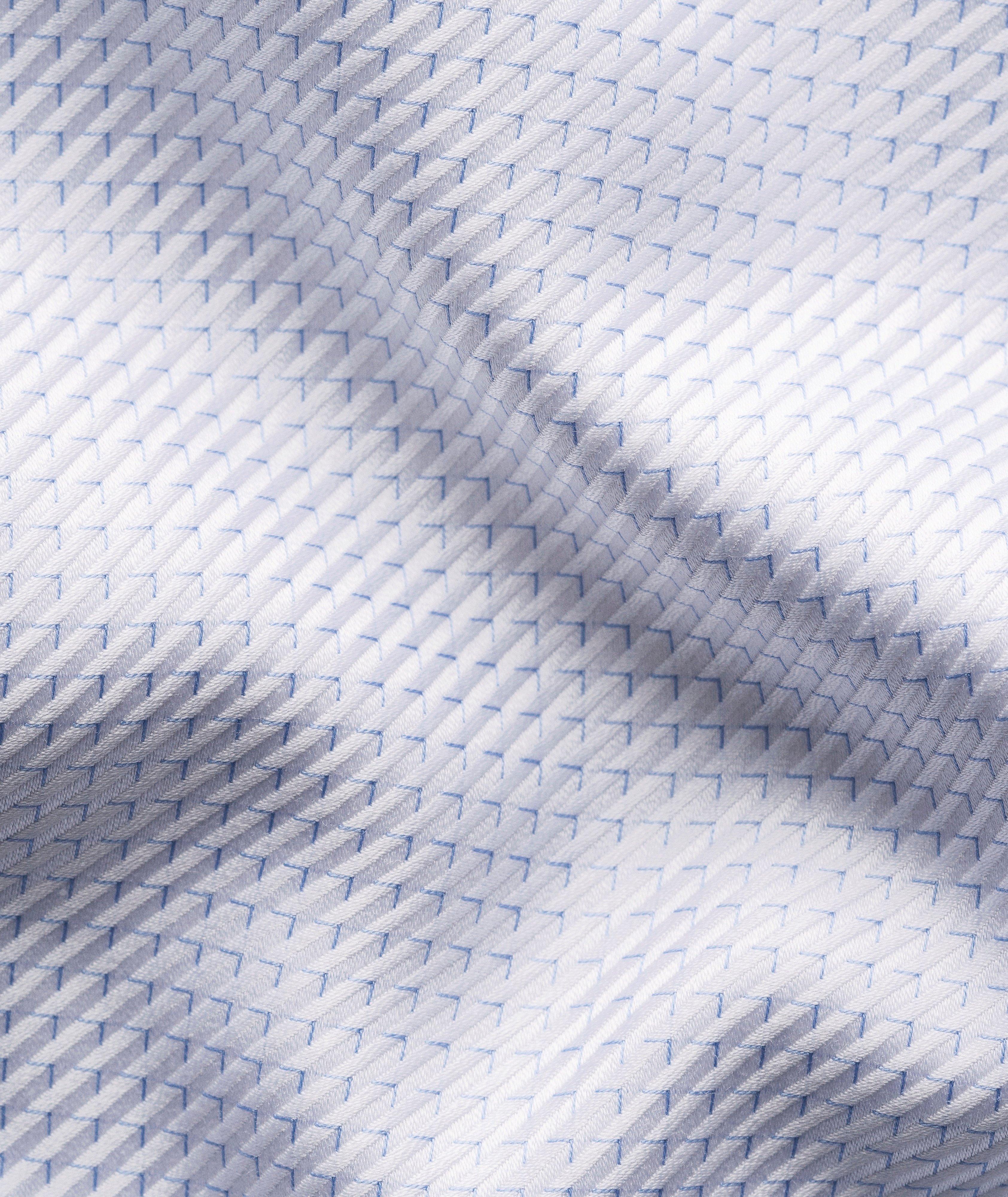 Contemporary-Fit Micro-Check King Twill Shirt image 7