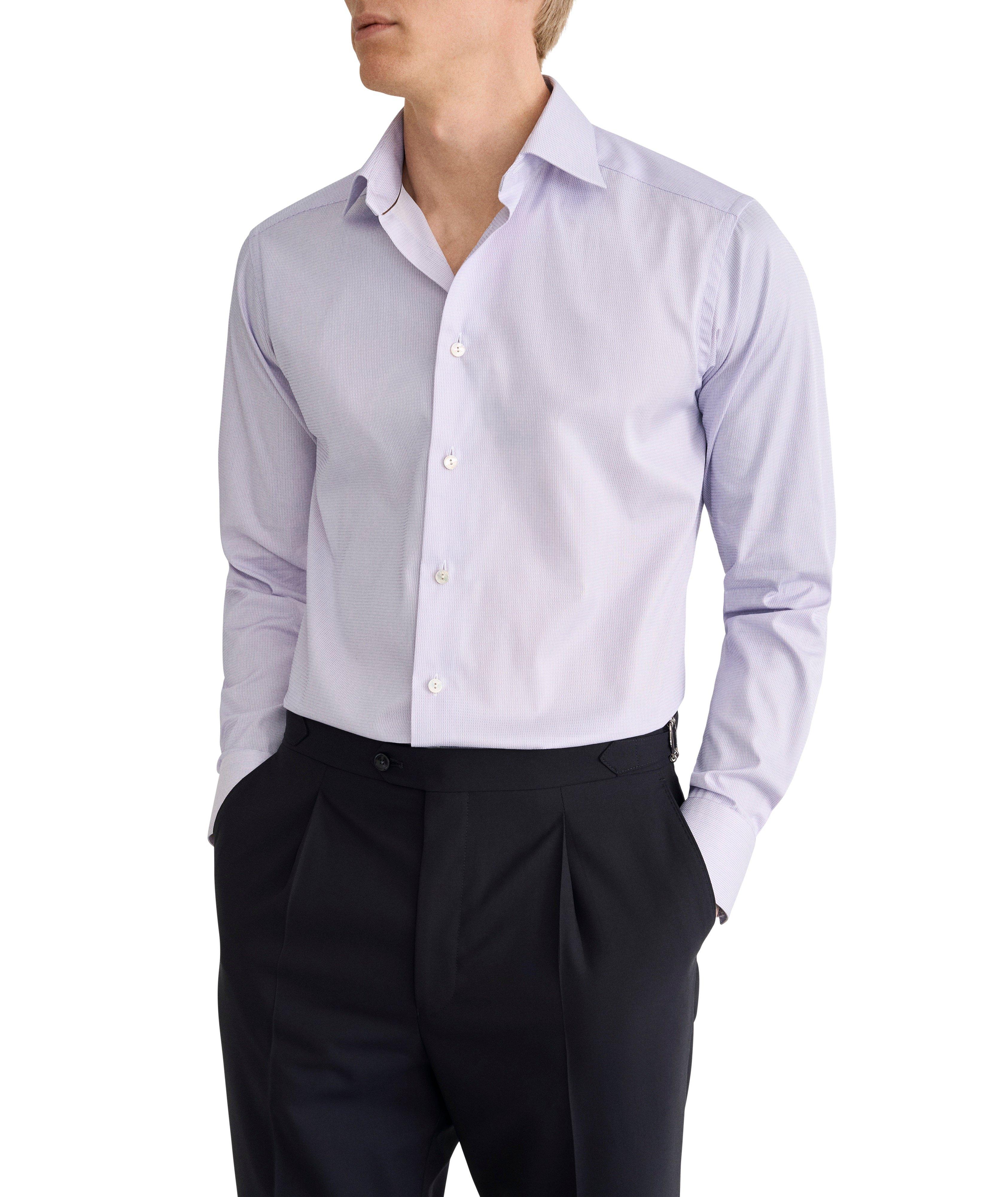 Chemise coton supima semi-uni coupe-ajustée image 2
