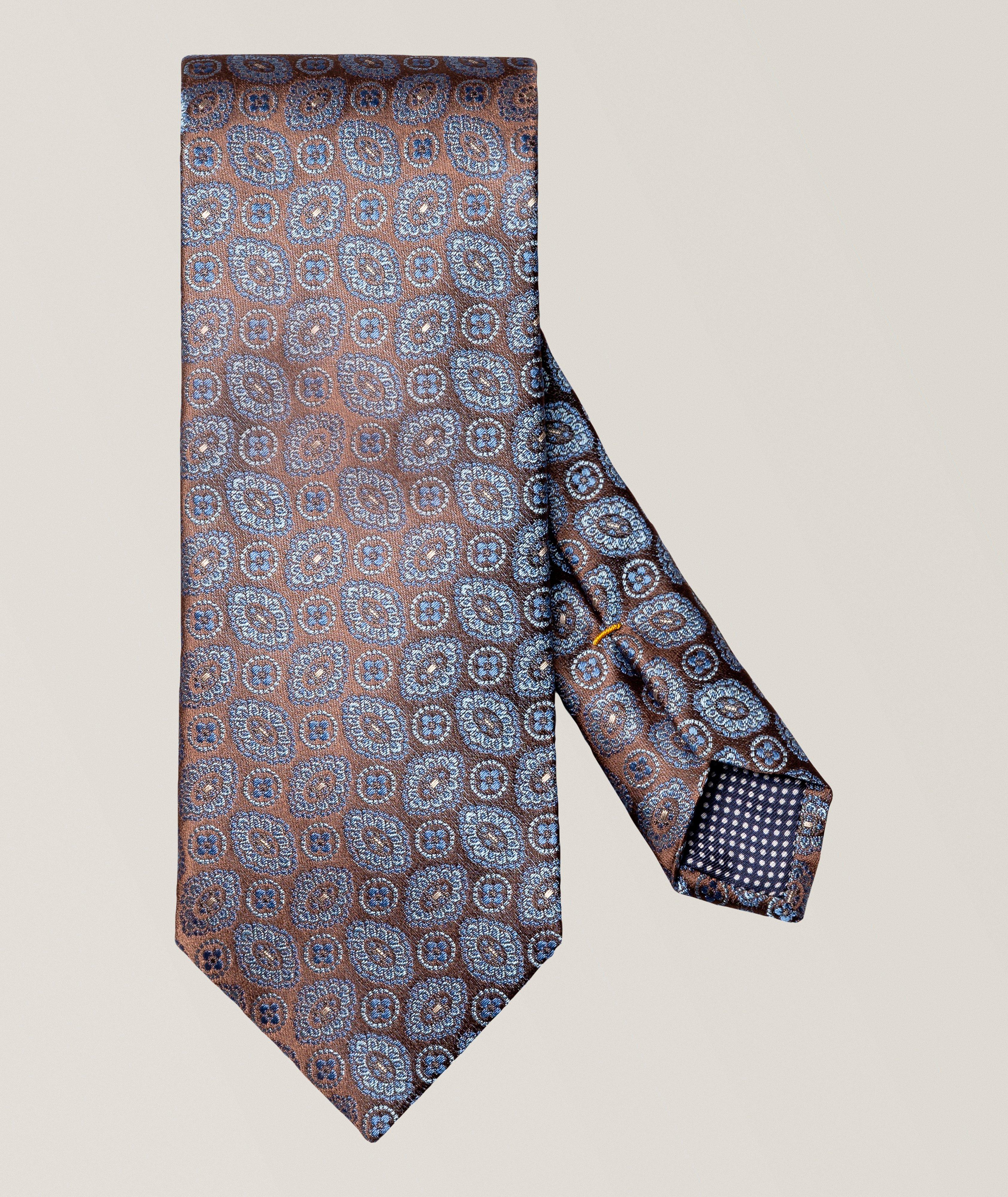 Eton Medallion Woven Silk Tie