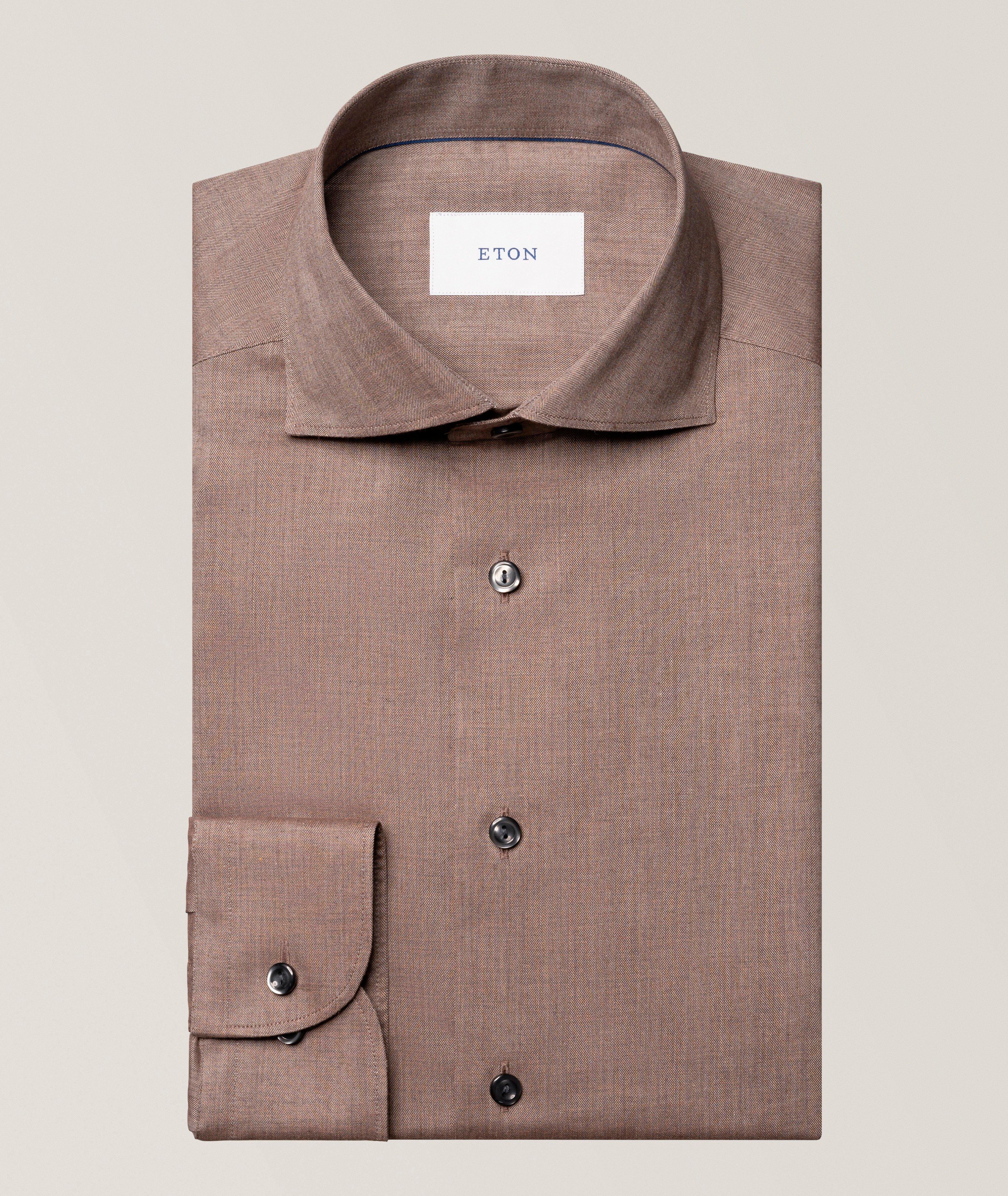 Eton Contemporary-Fit Signature Flannel Shirt
