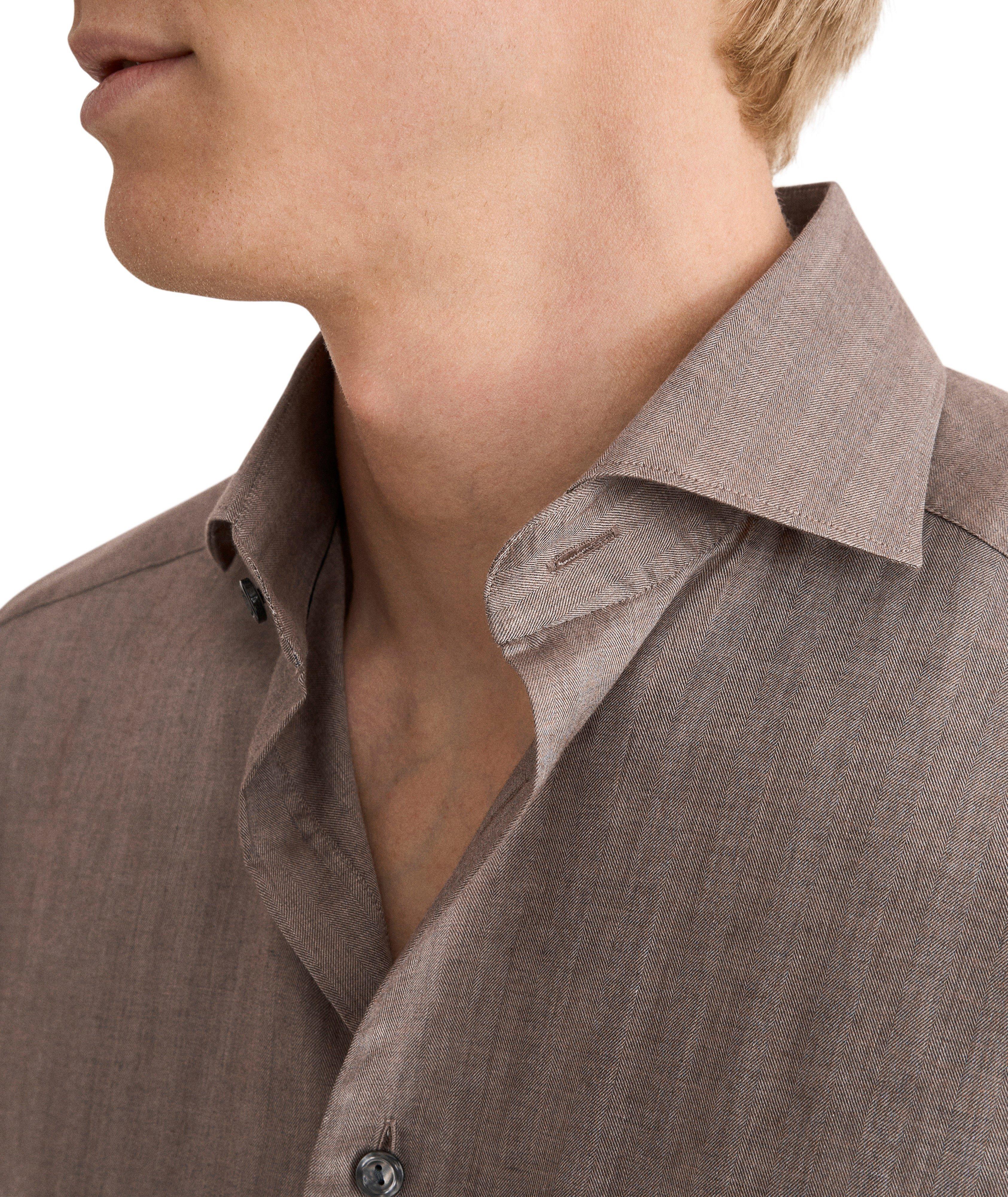 Contemporary-Fit Signature Flannel Shirt image 4
