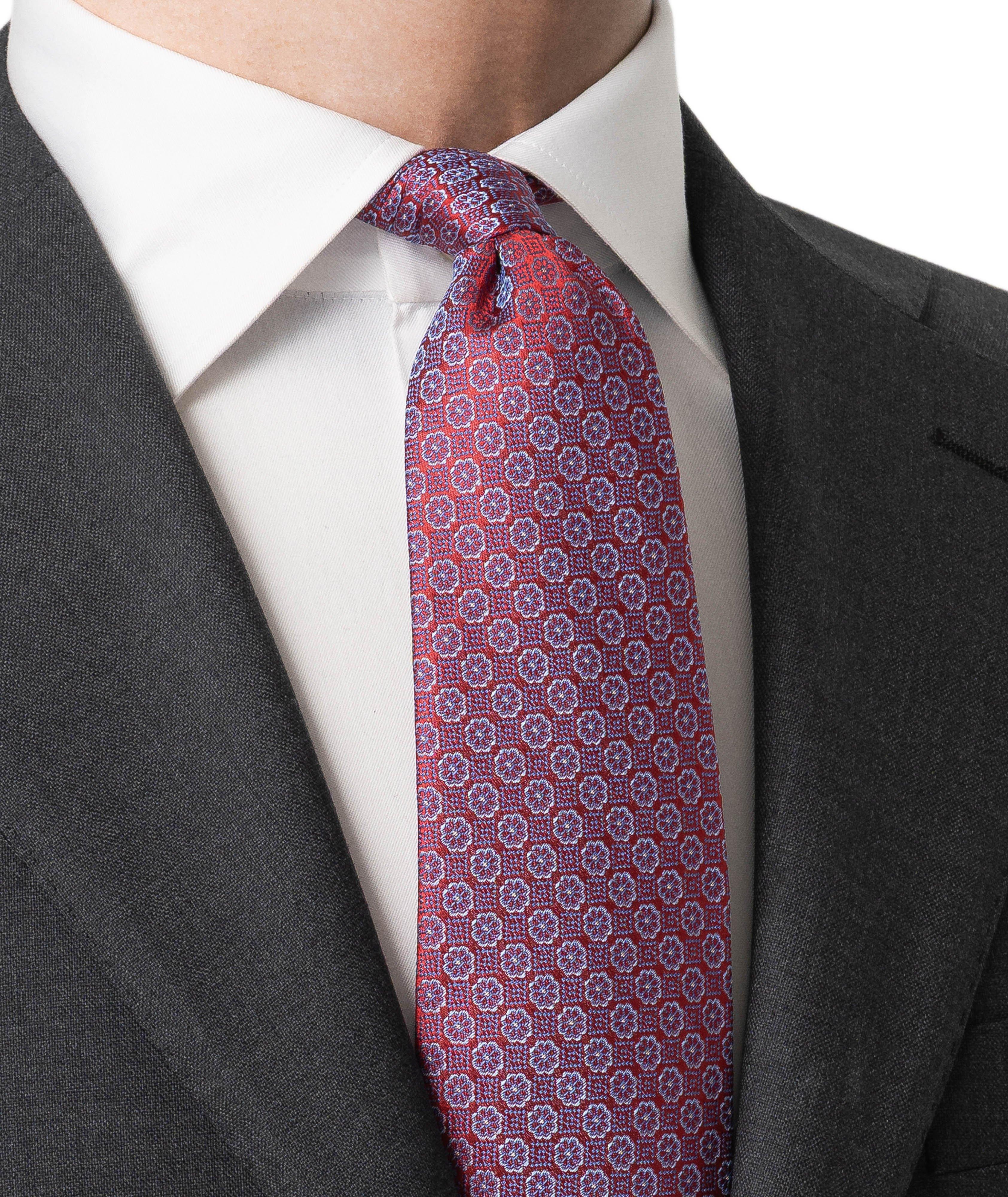 Medallion Woven Silk Tie image 3
