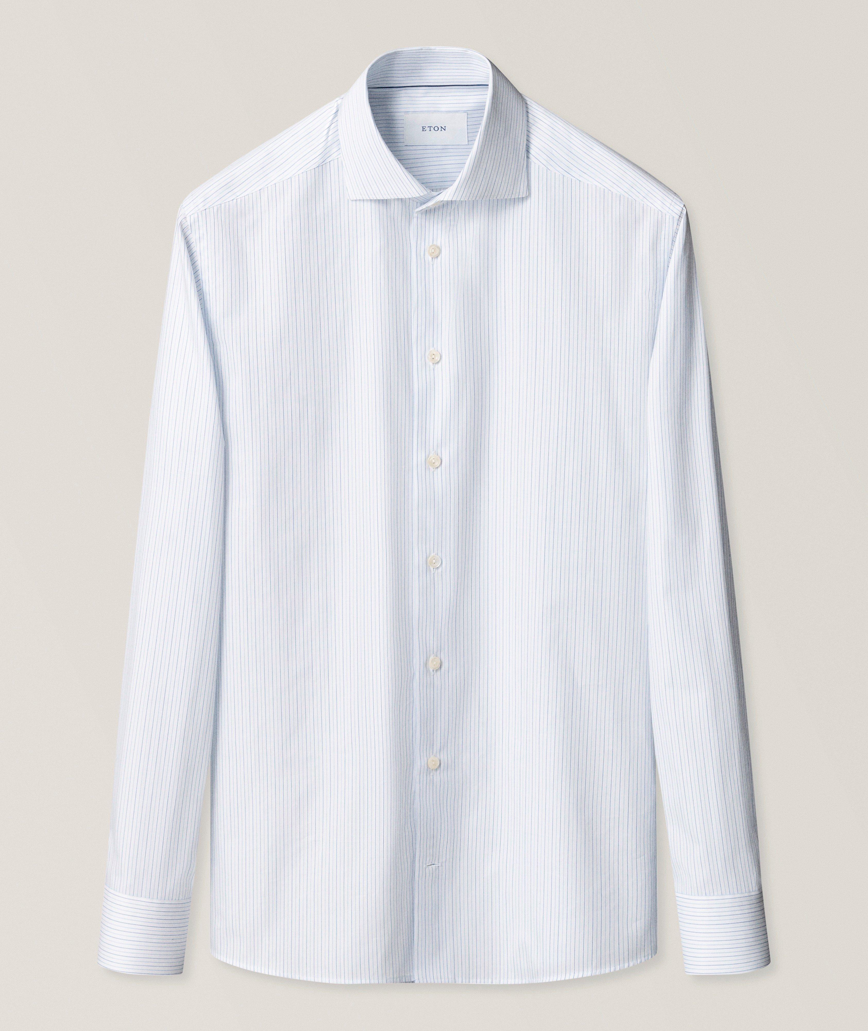 Slim-Fit Striped Fine Twill Shirt image 6