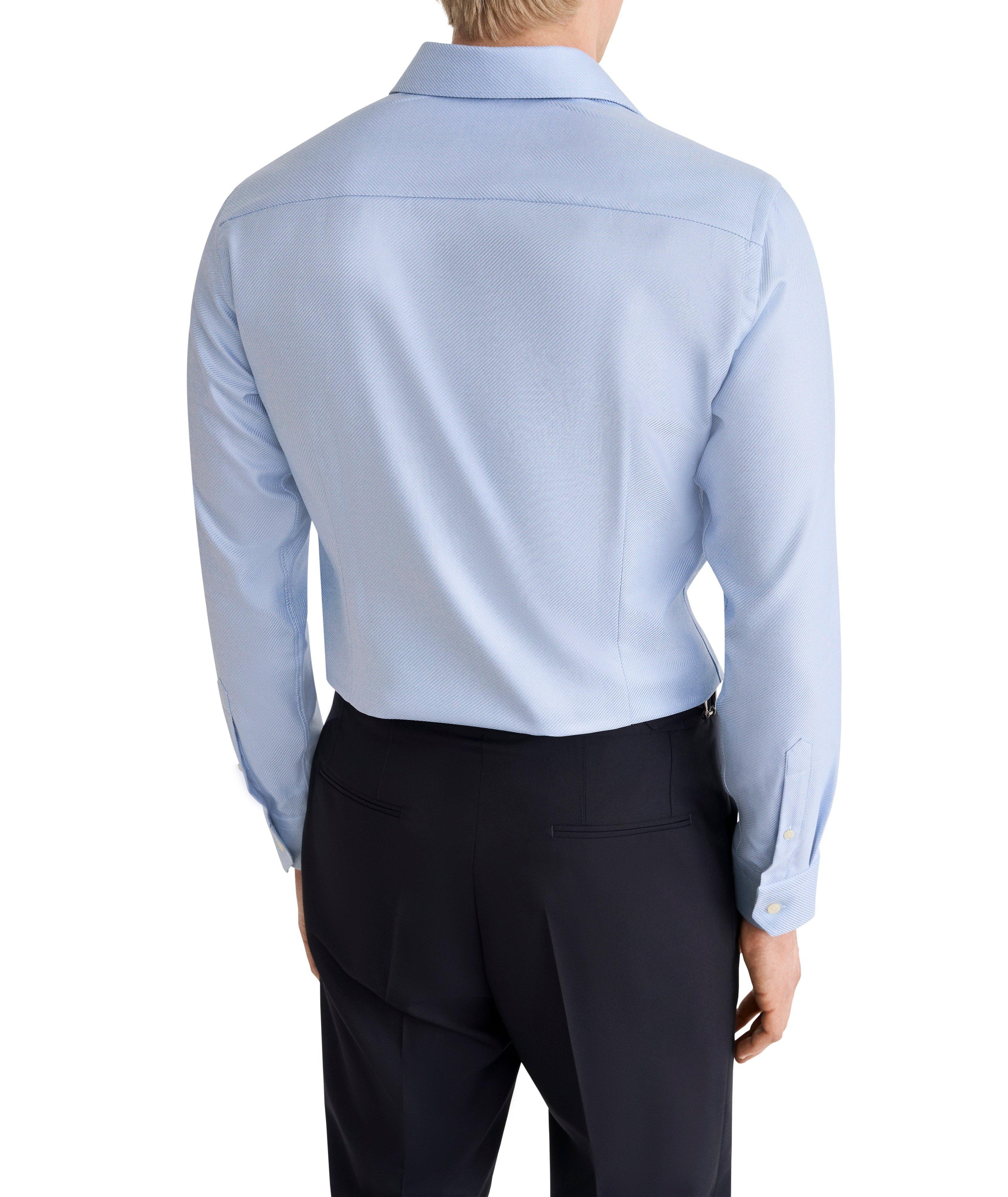 Slim-Fit Semi-Solid King Twill Dress Shirt image 3