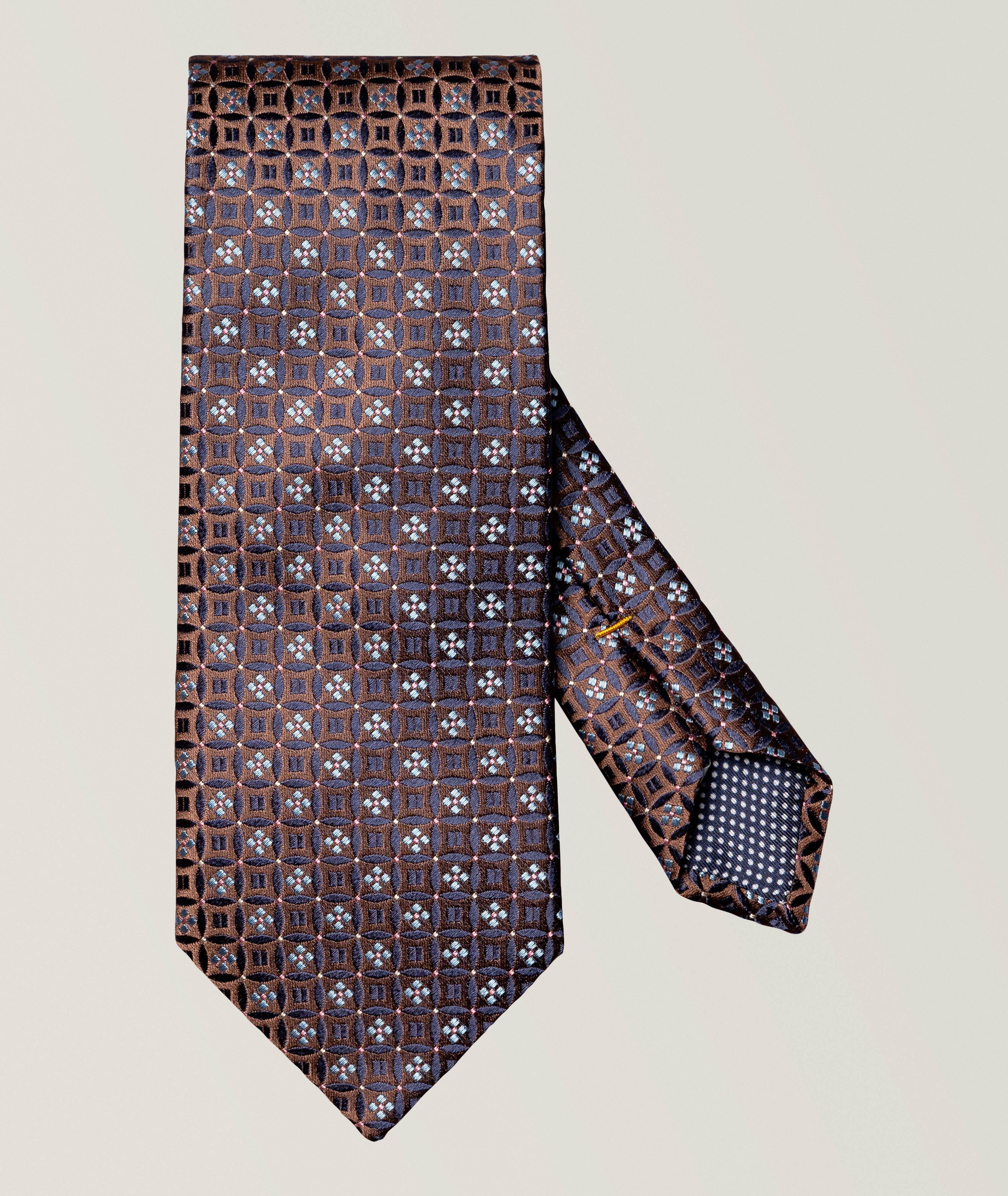 Floral Medallion Woven Silk Tie image 0