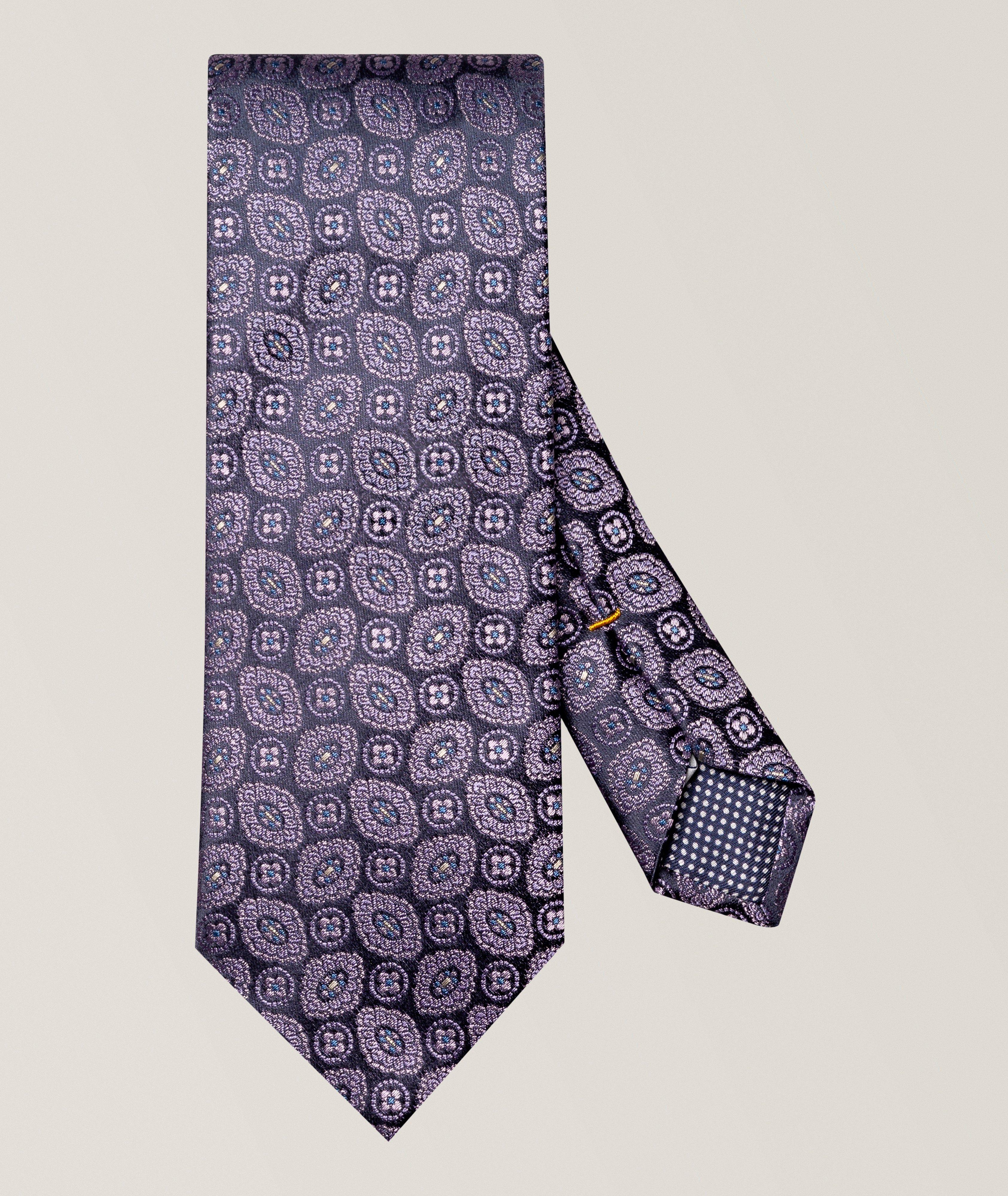 Eton Medallion Woven Silk Tie