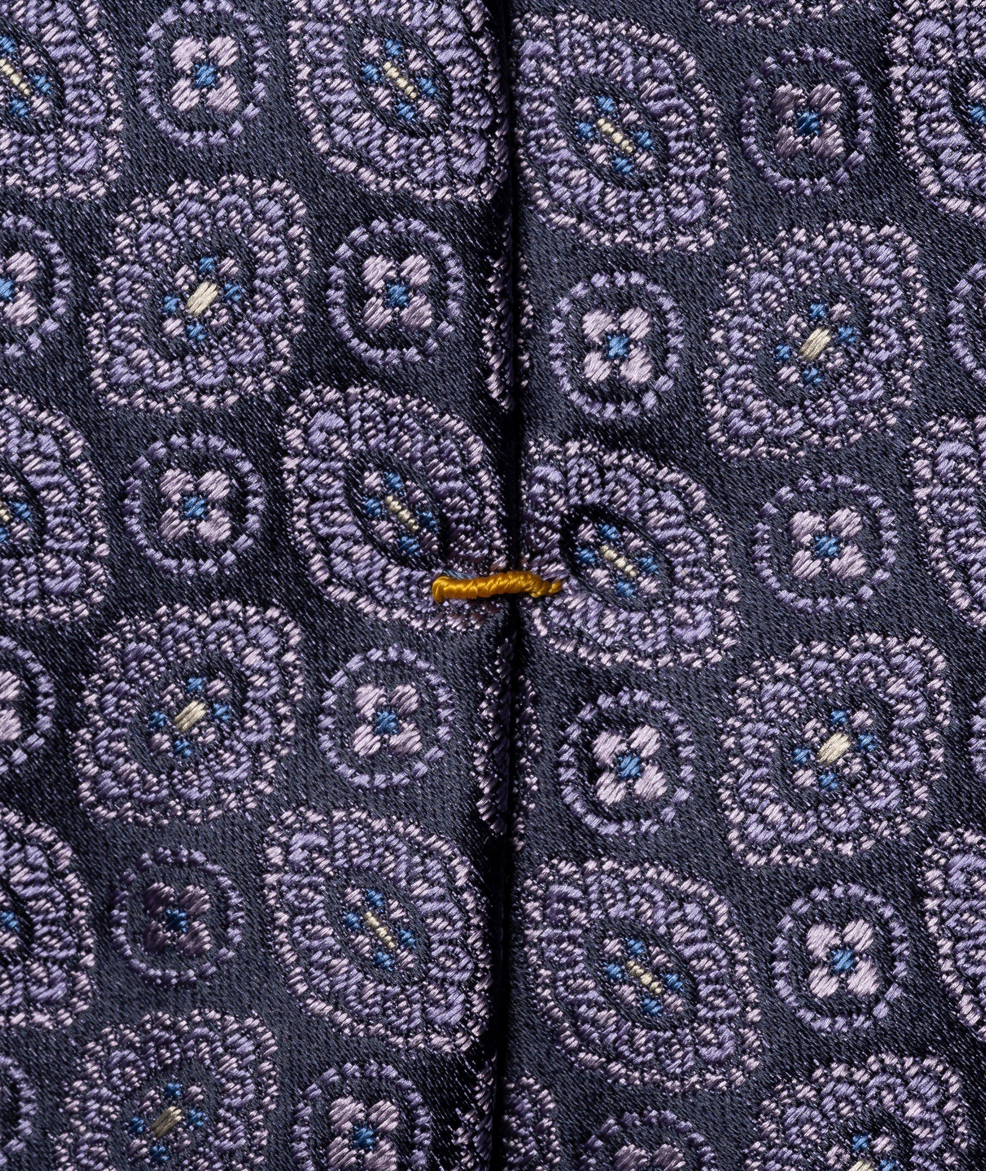 Medallion Woven Silk Tie image 2