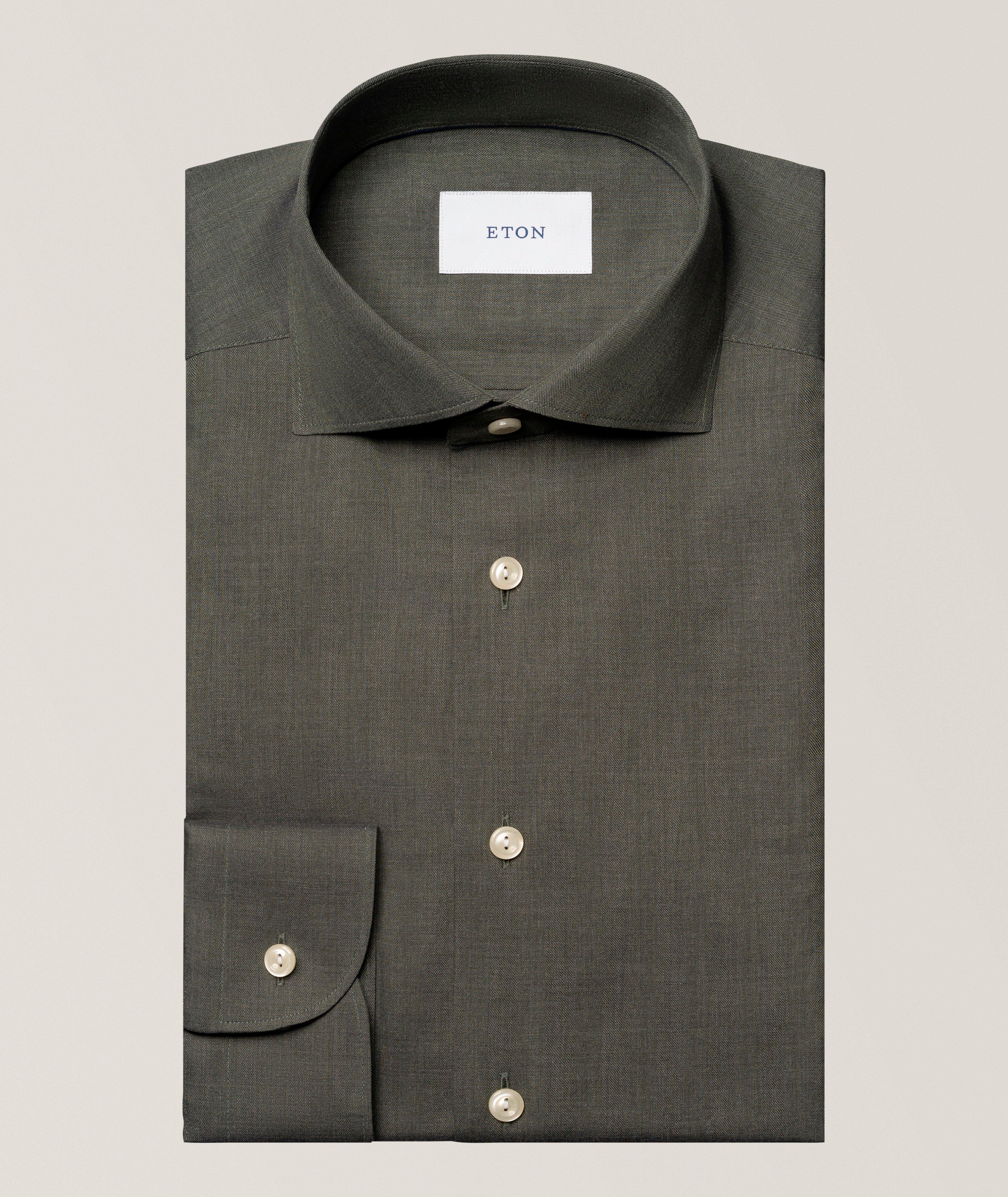 Eton Contemporary-Fit Signature Flannel Shirt
