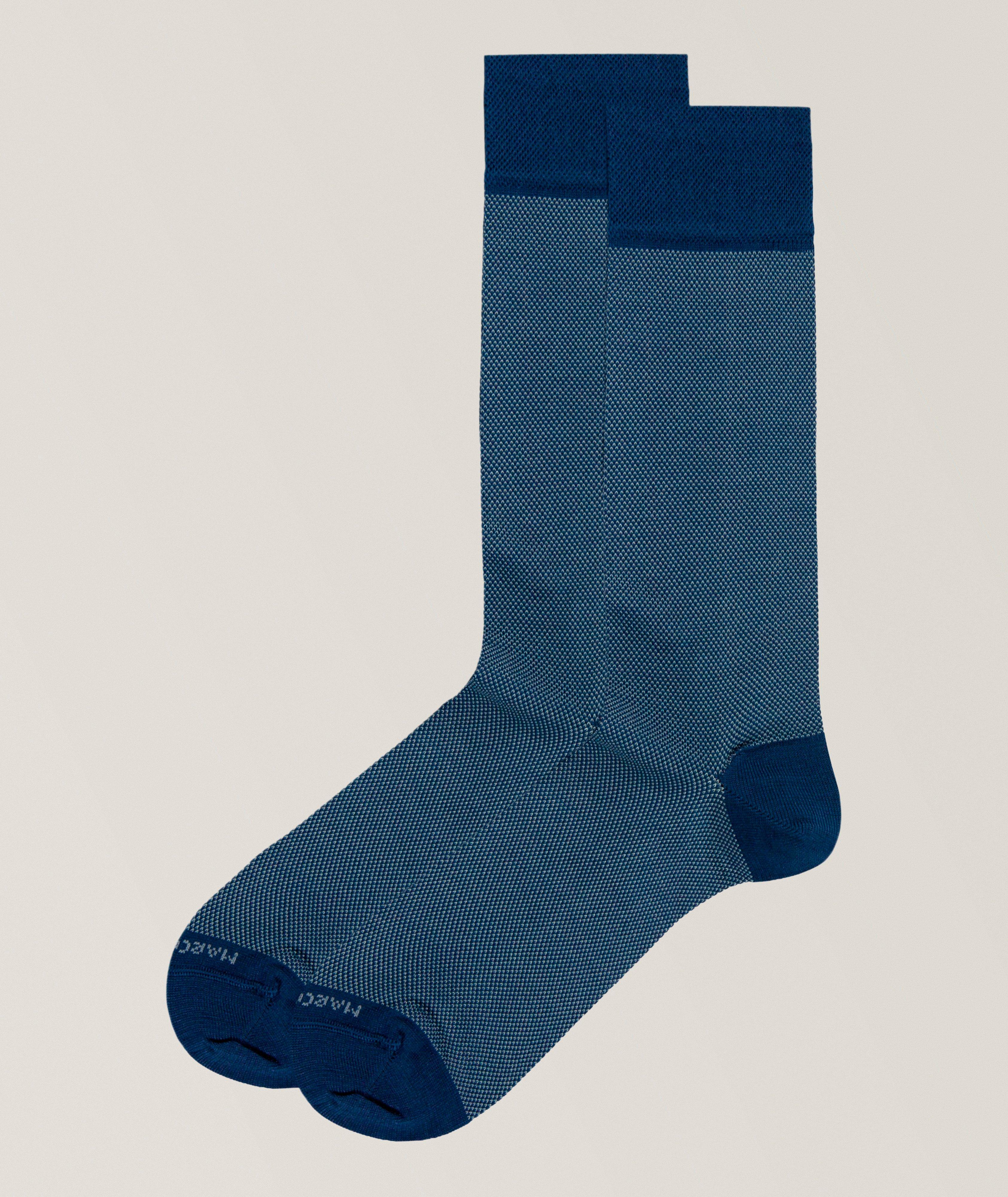 Marcoliani Birdseye Pima Cotton-Blend Socks