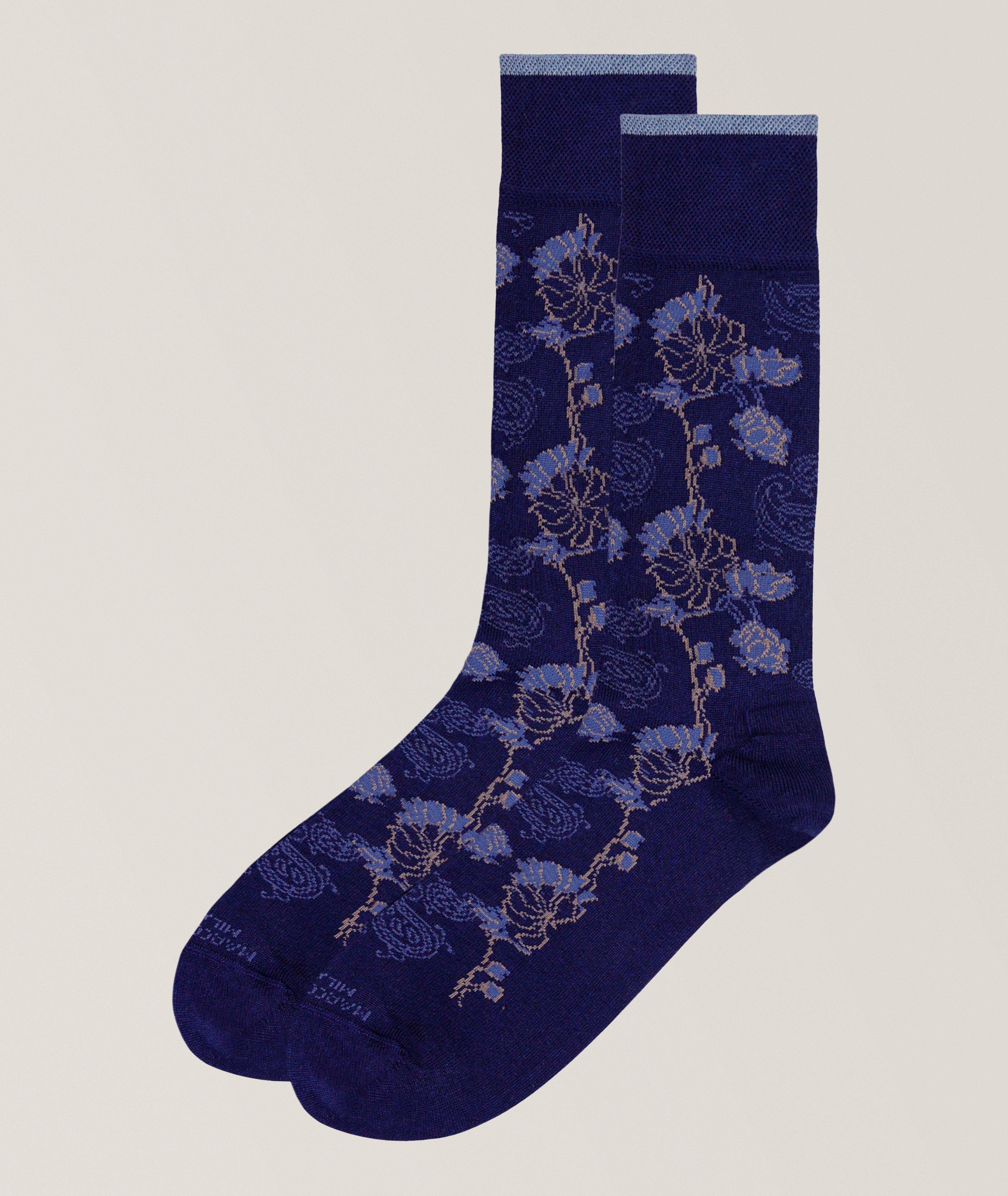 Marcoliani Dharam Flower Mousse of Modal Dress Socks