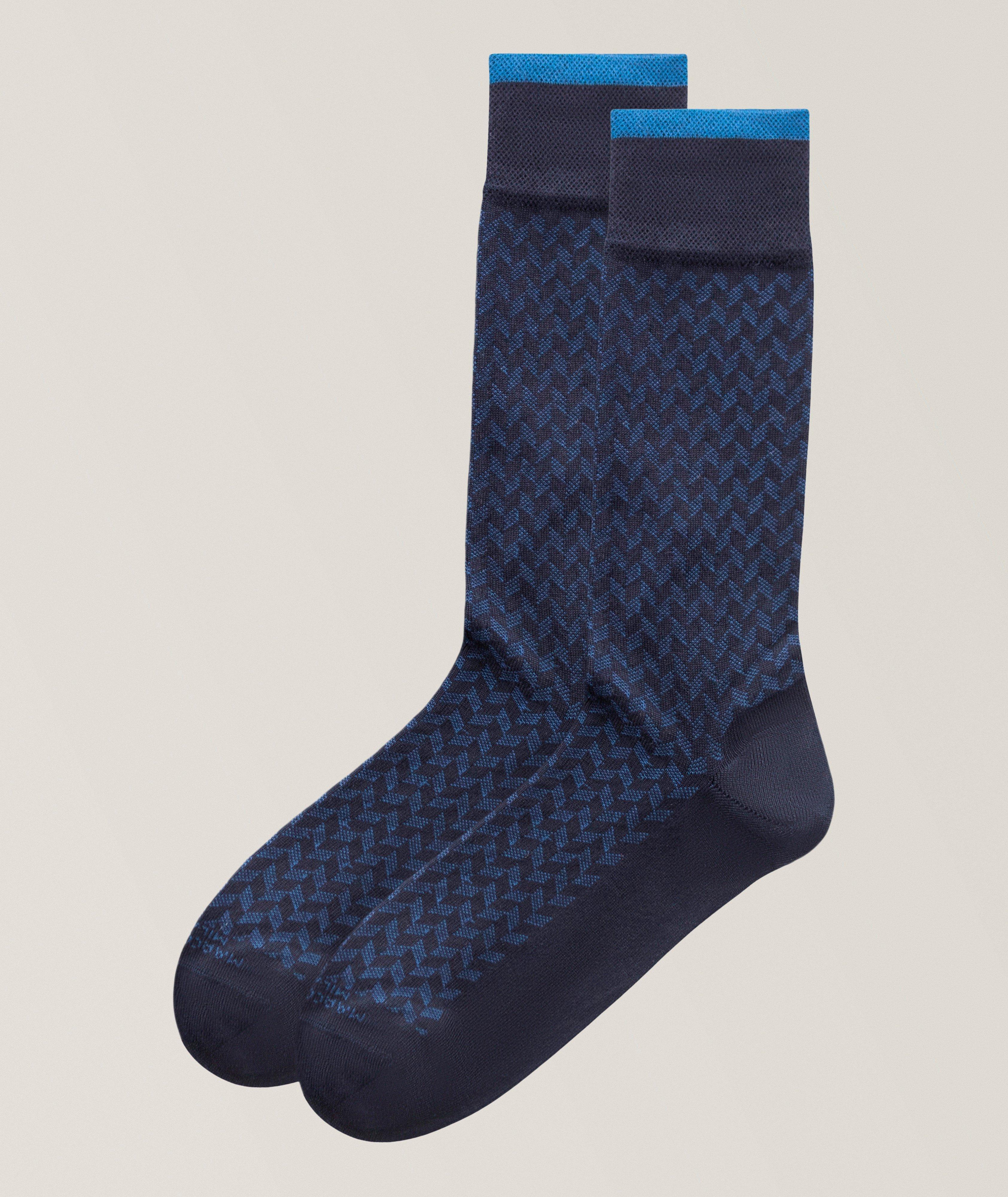 Herringbone Mousse of Modal Dress Socks image 0