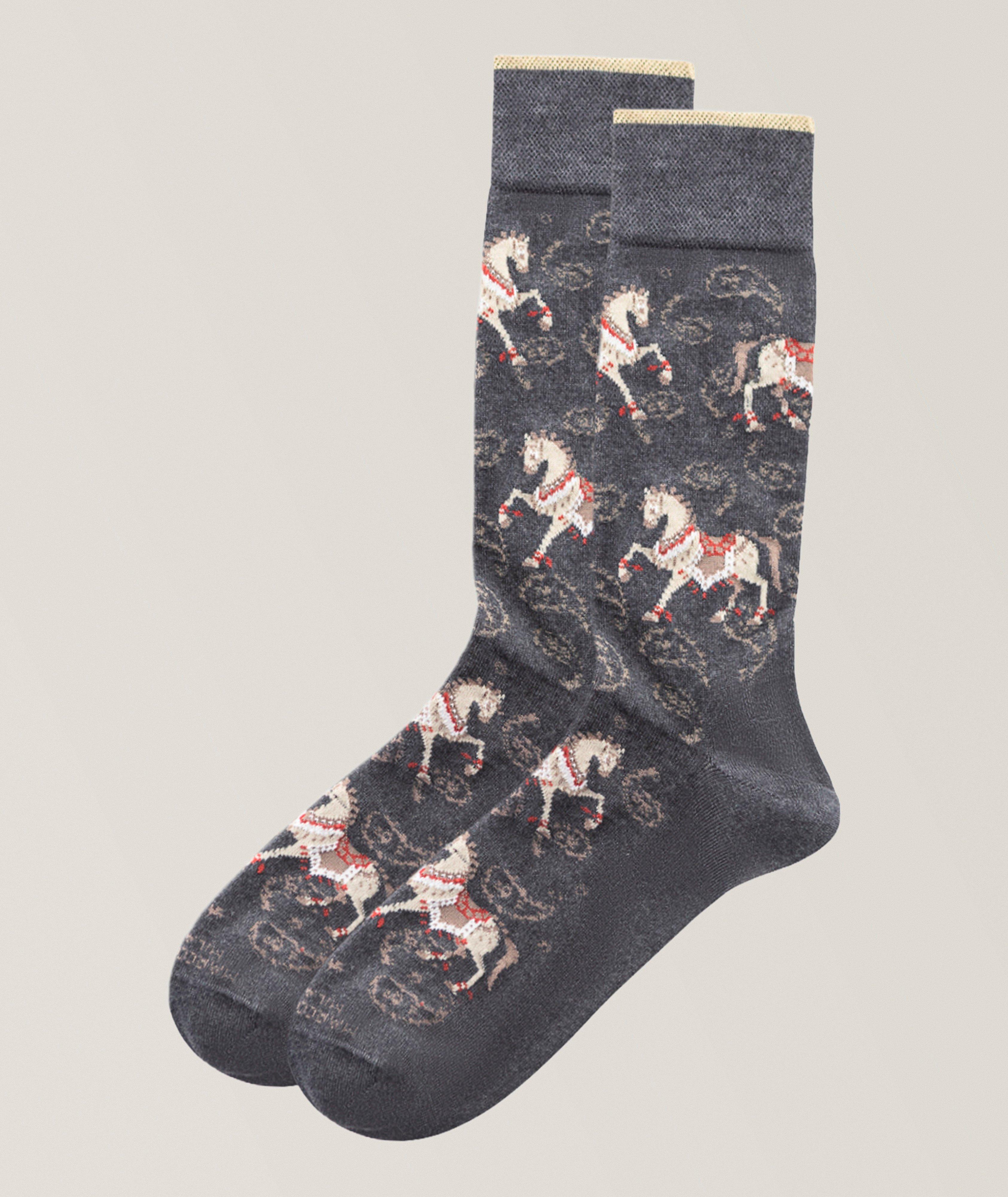 Marcoliani Raja Horse Mousse of Modal Dress Socks