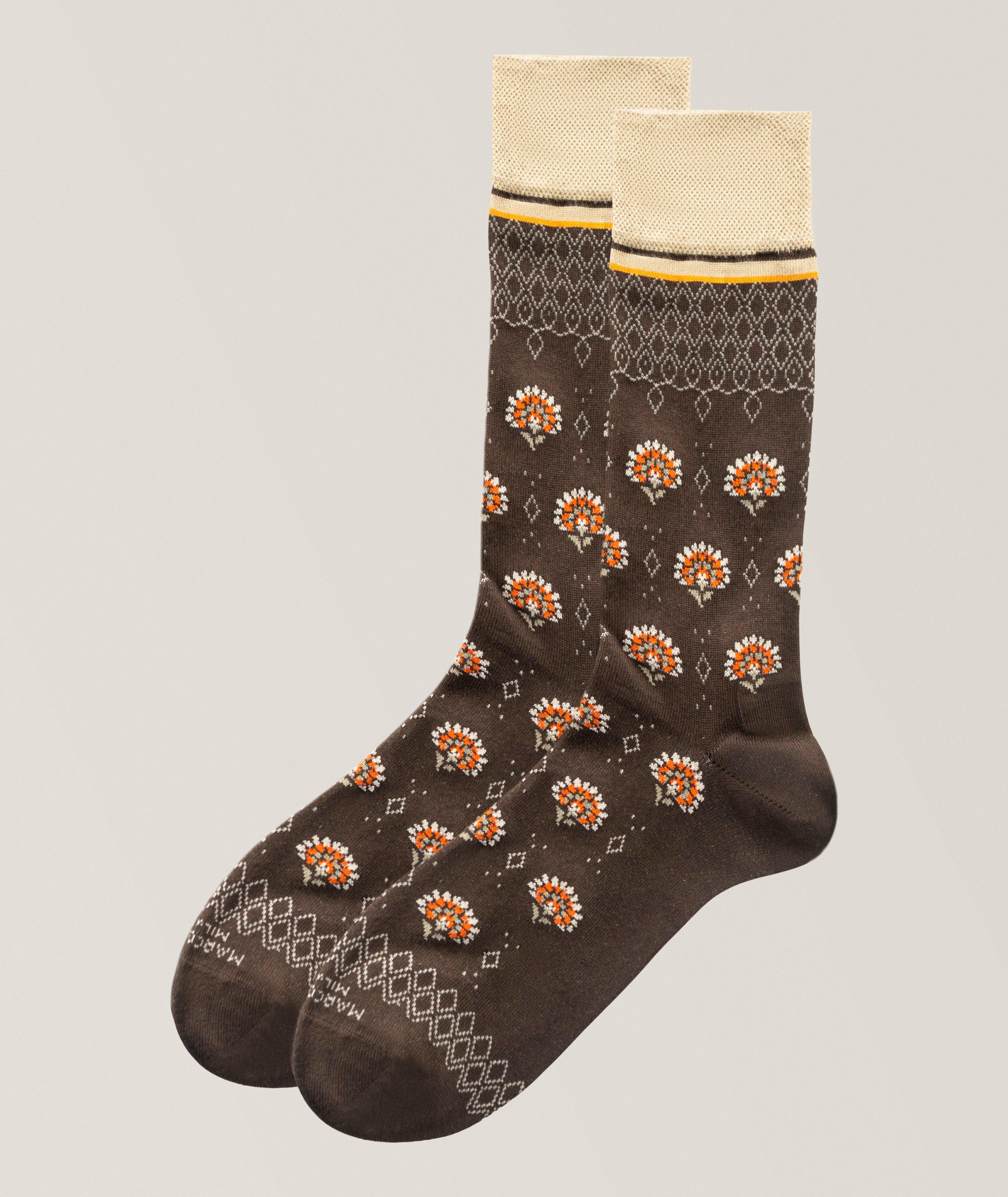 Arya Flower Mousse of Modal Dress Socks image 0