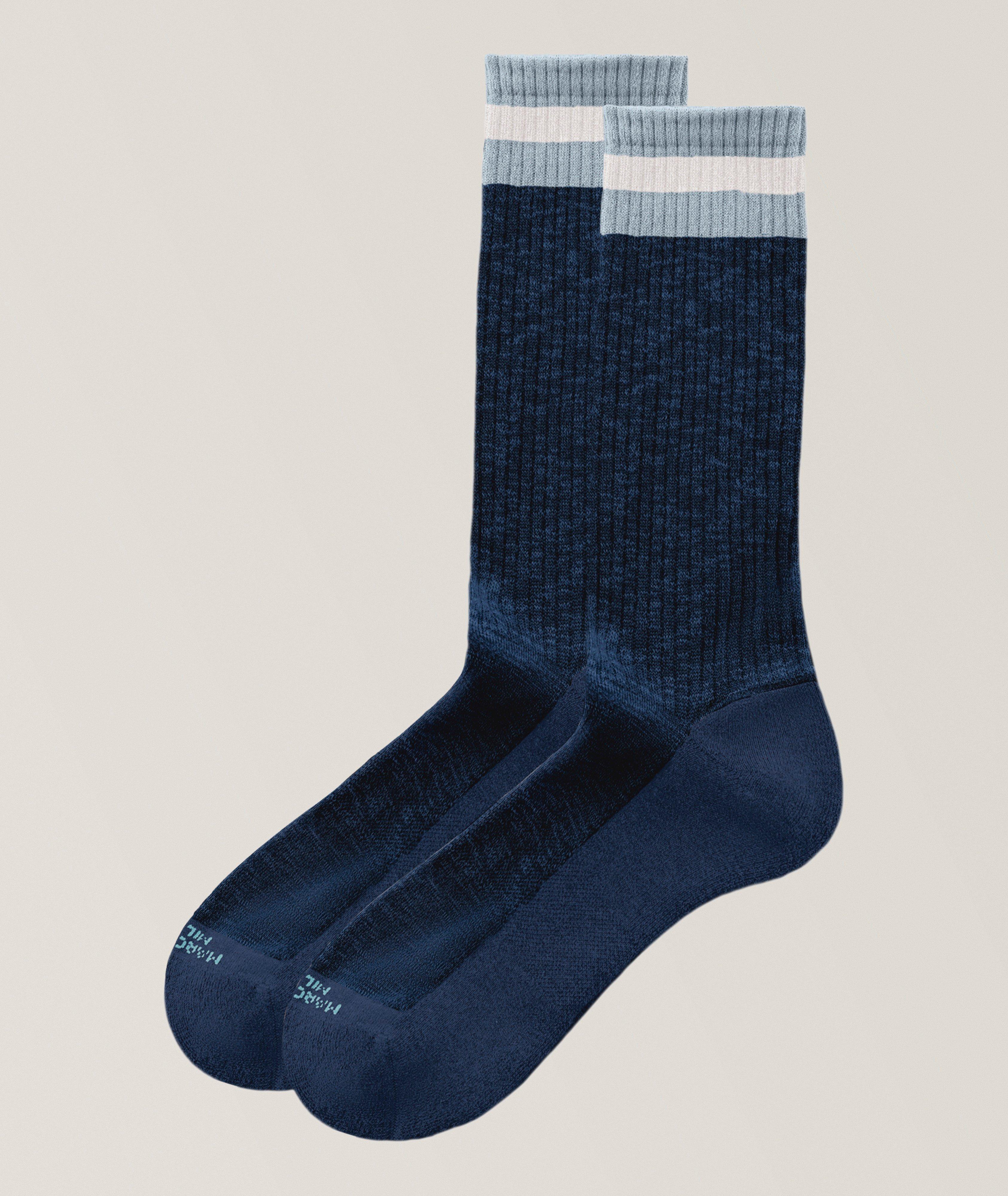 Marcoliani Preppy Stripe Pima Sneaker Socks