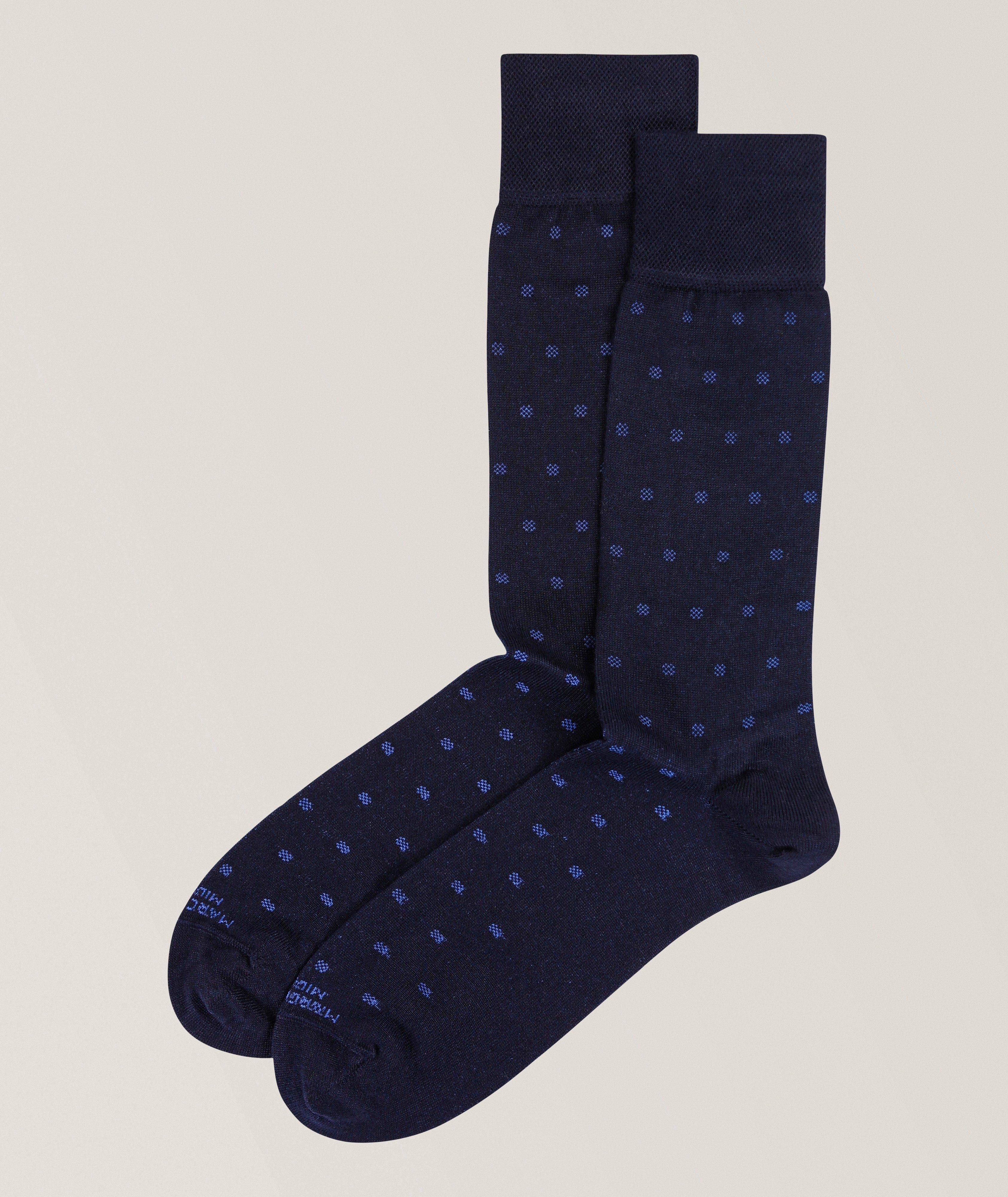 Micro-Polka Mousse of Modal Dress Socks image 0