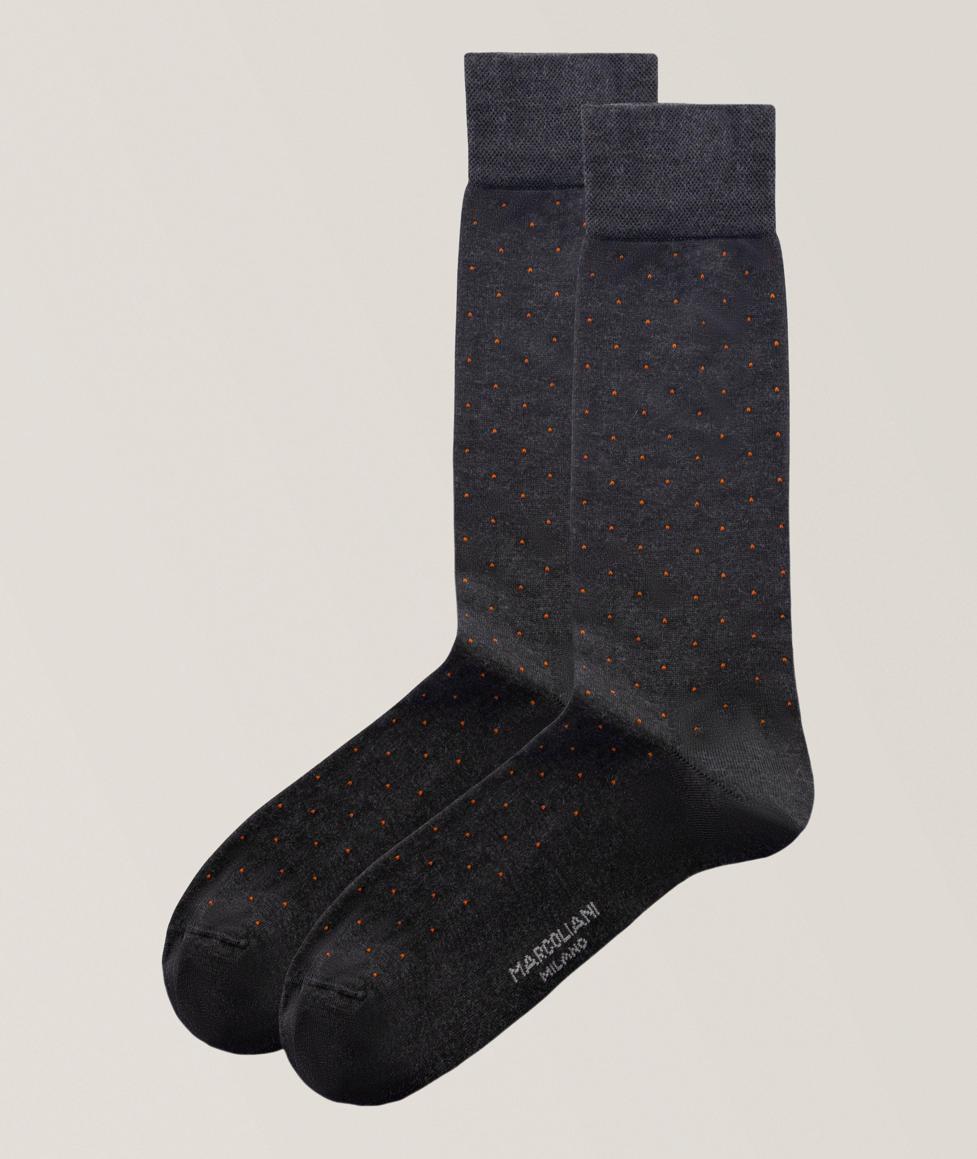 Marcoliani Pin Pima Cotton-Blend Socks