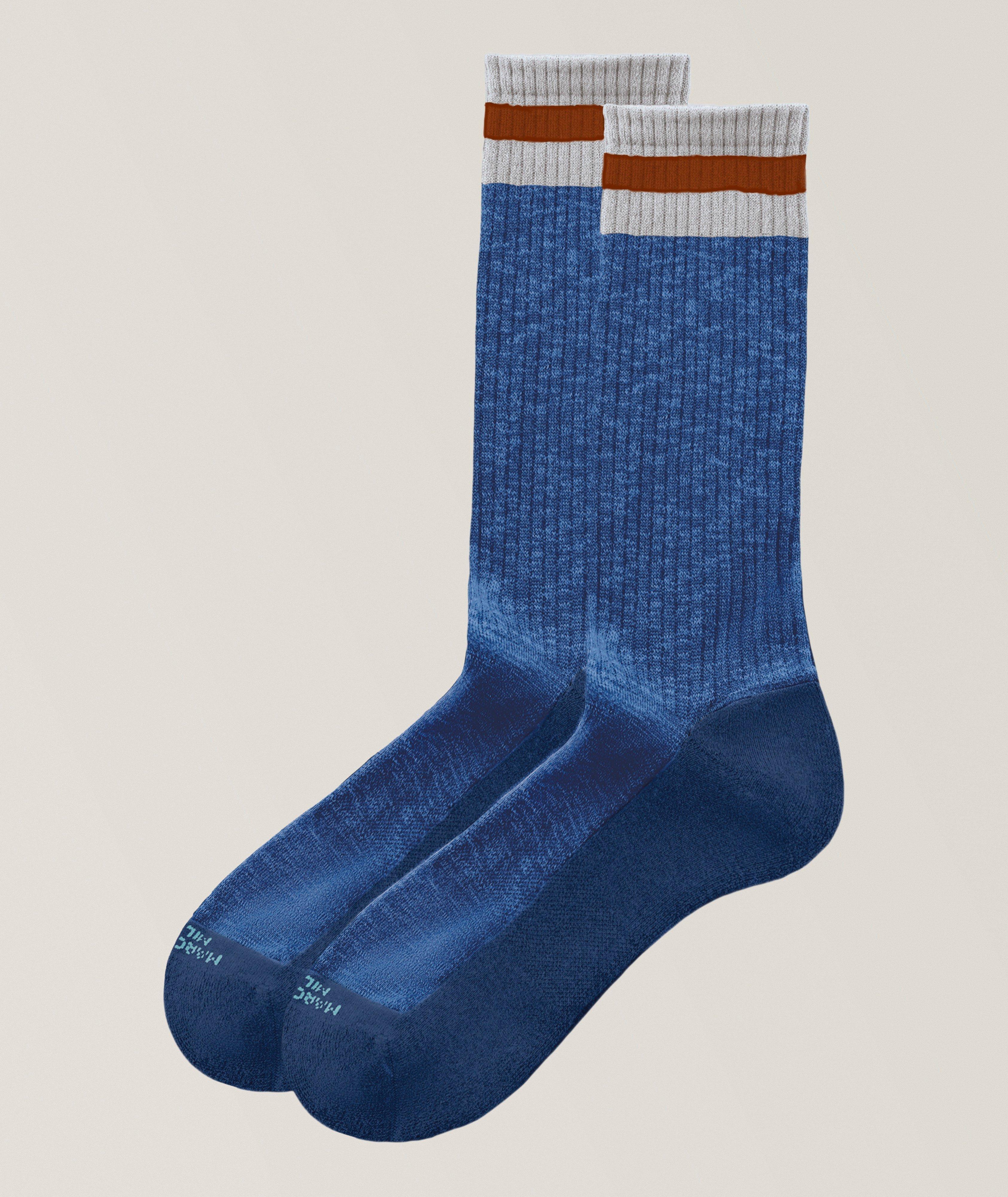 Marcoliani Preppy Stripe Pima Sneaker Socks