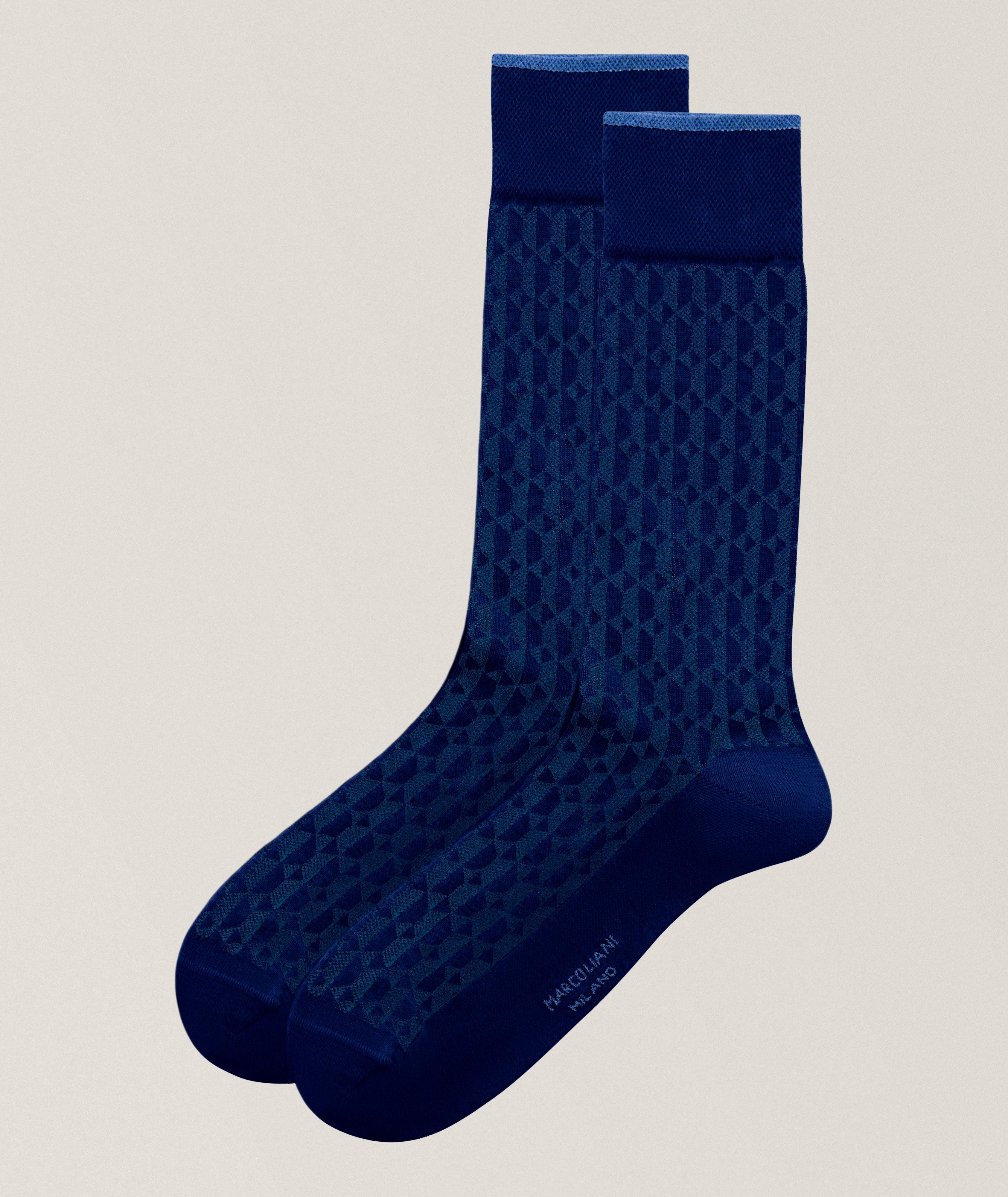 Marcoliani Pima Cotton-Blend Dress Socks