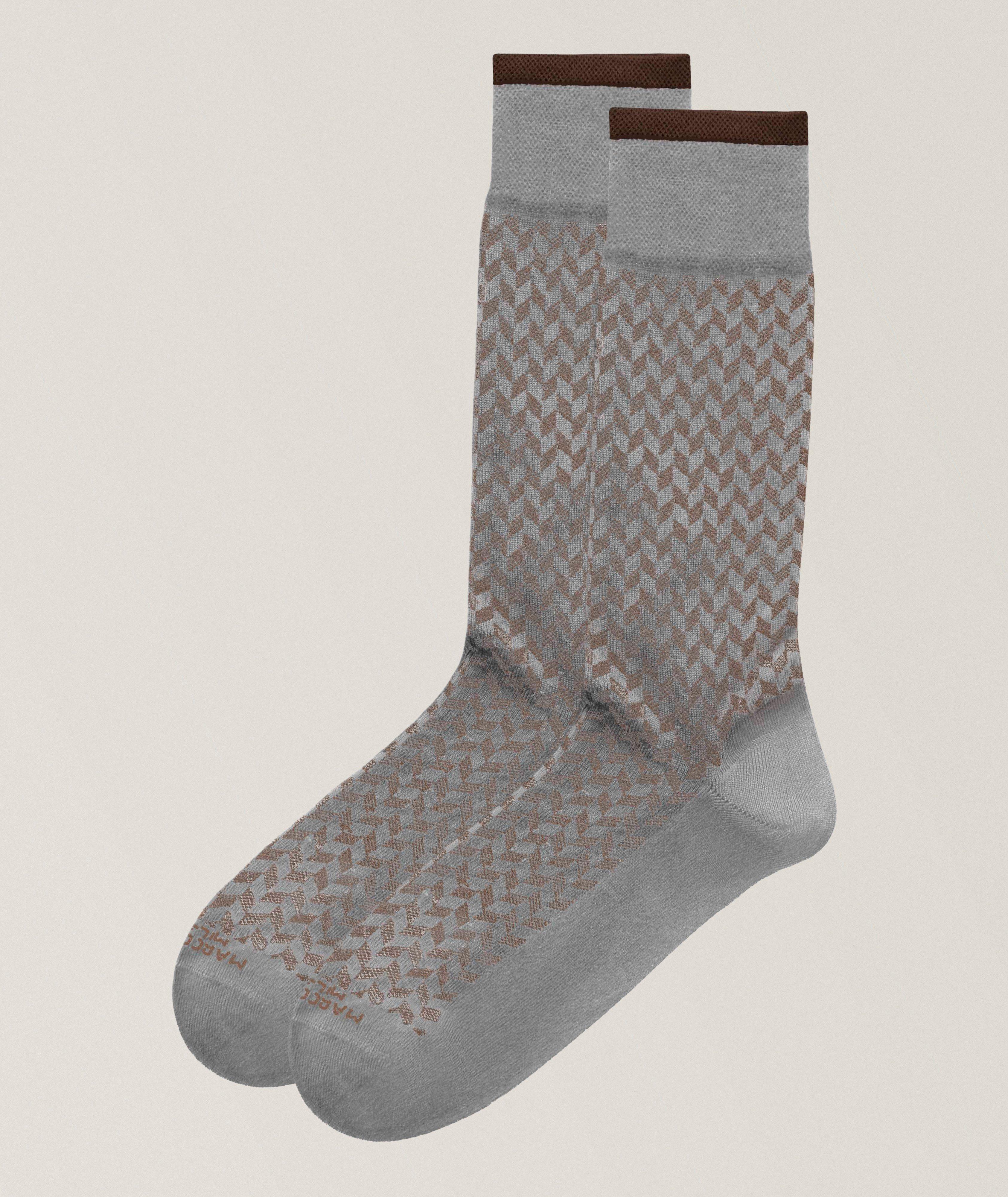 Herringbone Mousse of Modal Dress Socks image 0