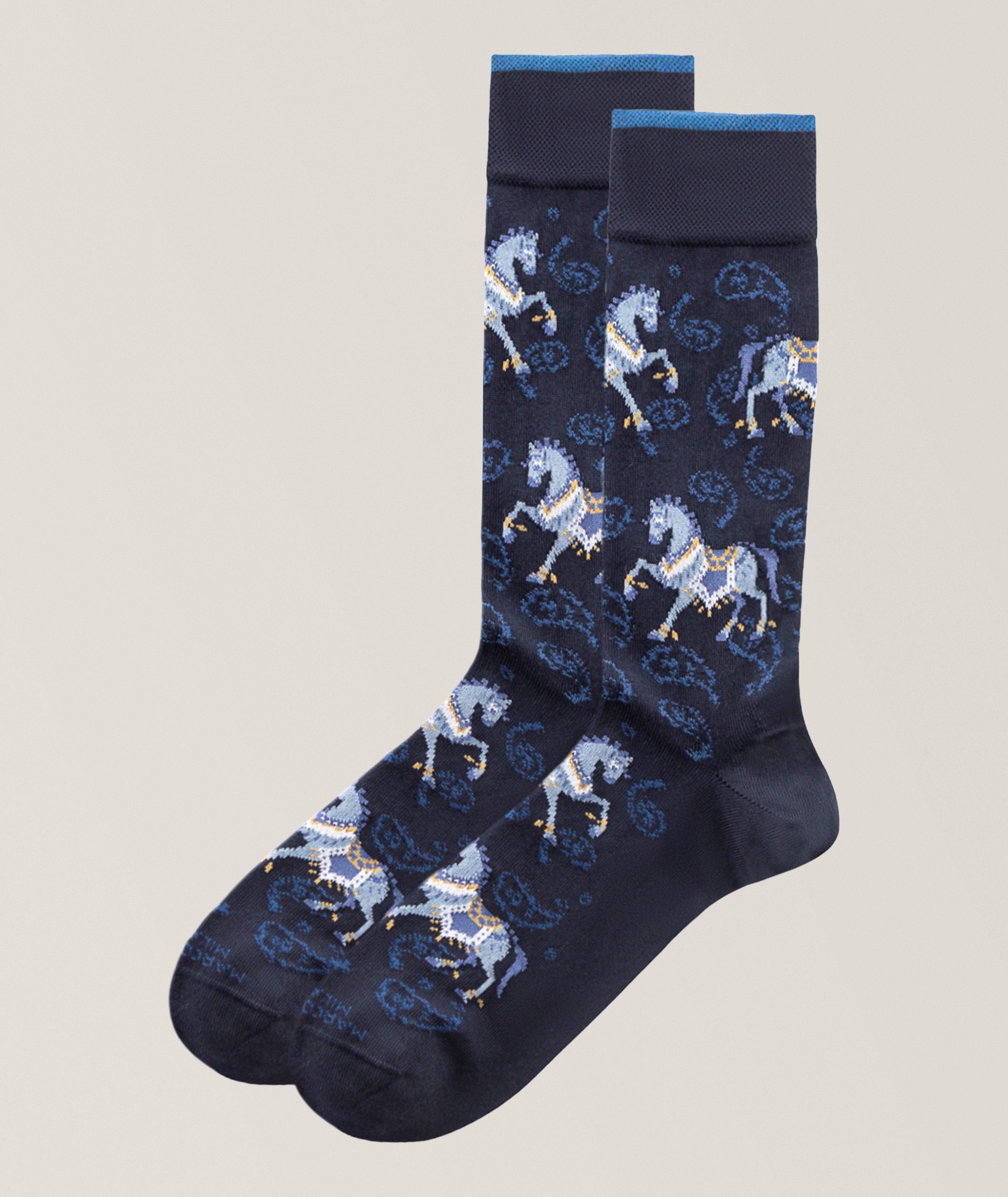 Marcoliani Raja Horse Mousse of Modal Dress Socks