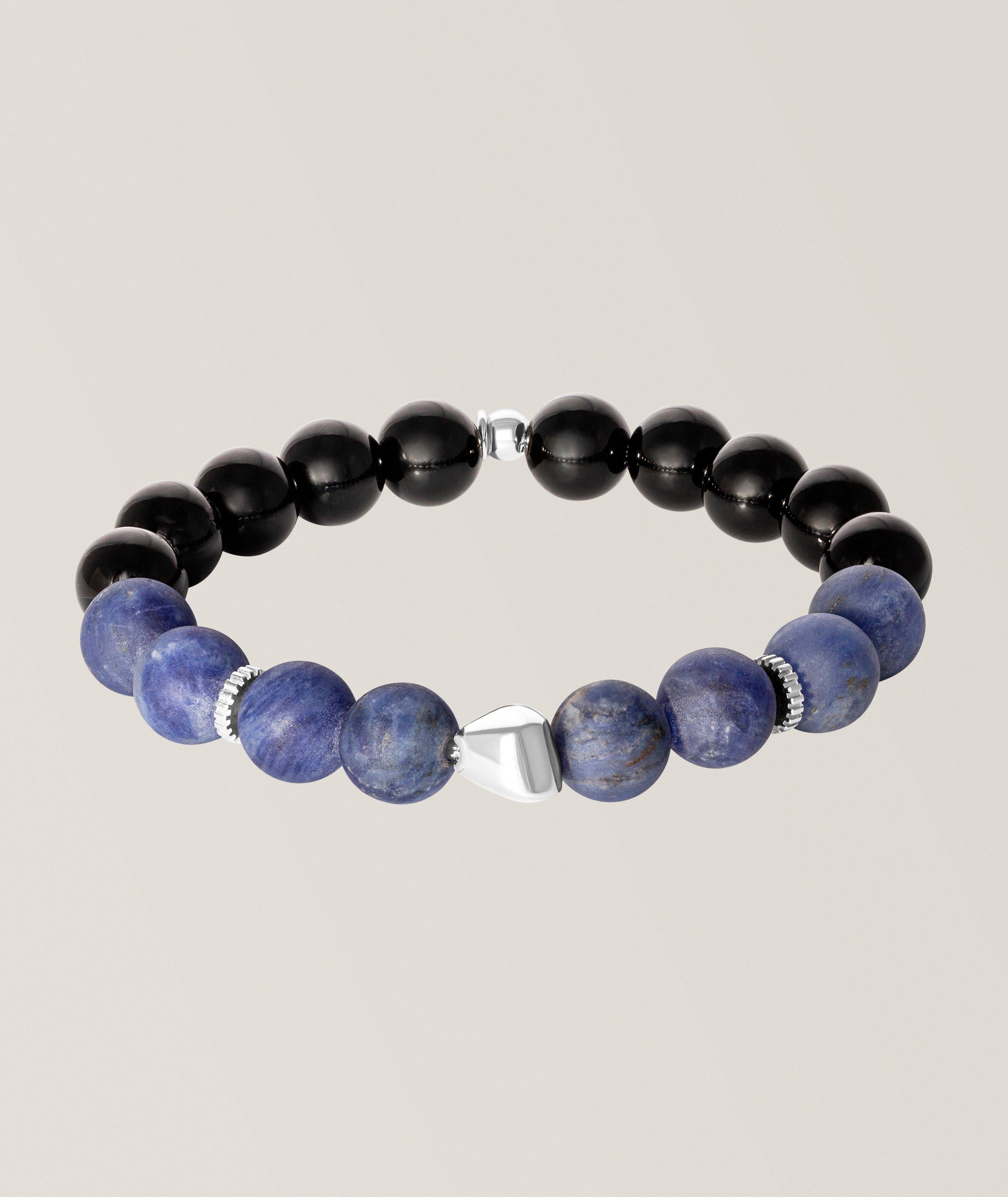 Maxi Nugget Sodalite & Agate Beaded Bracelet image 0