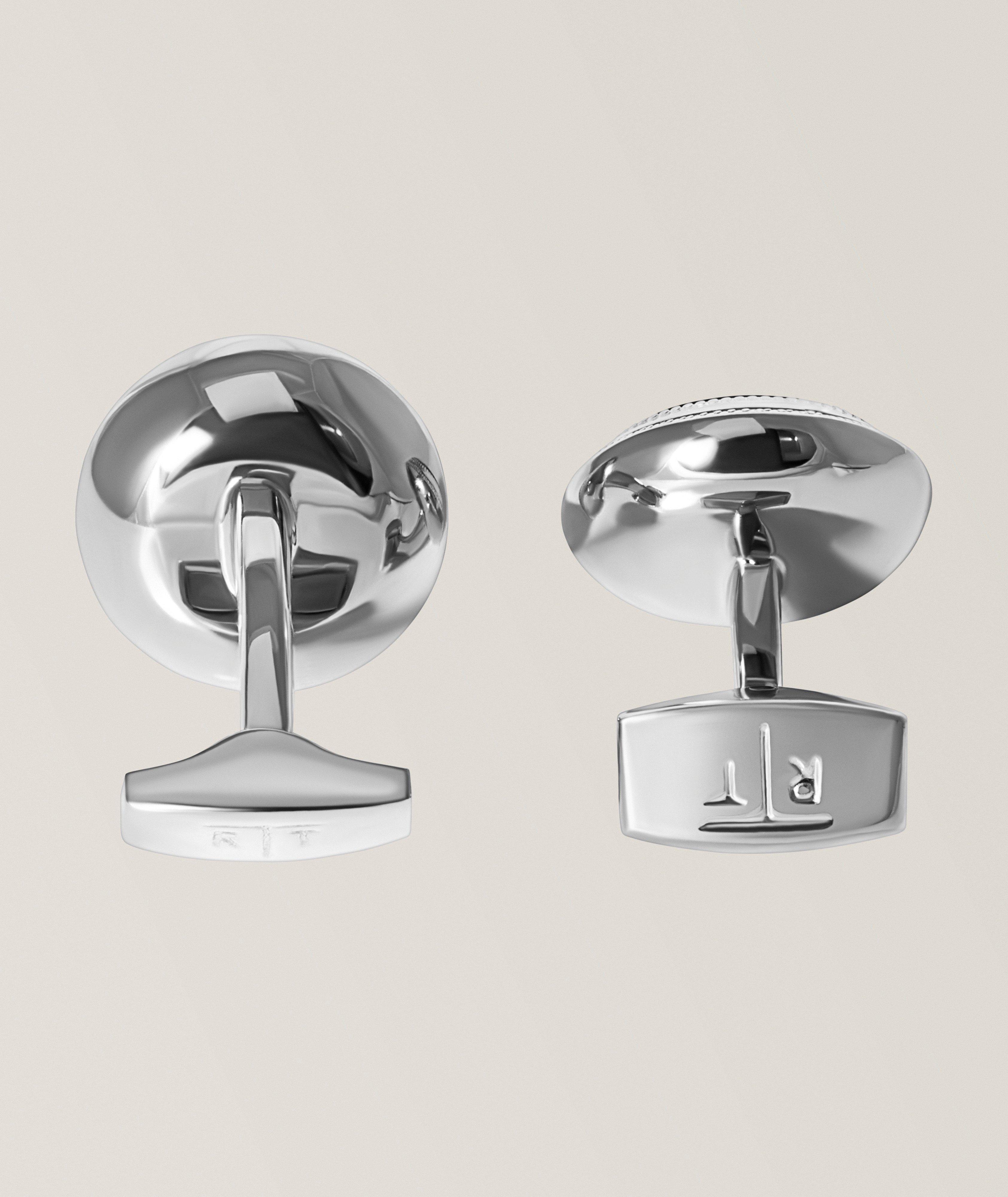 Tateossian Palladium-Plated Compass Cufflinks | Jewellery