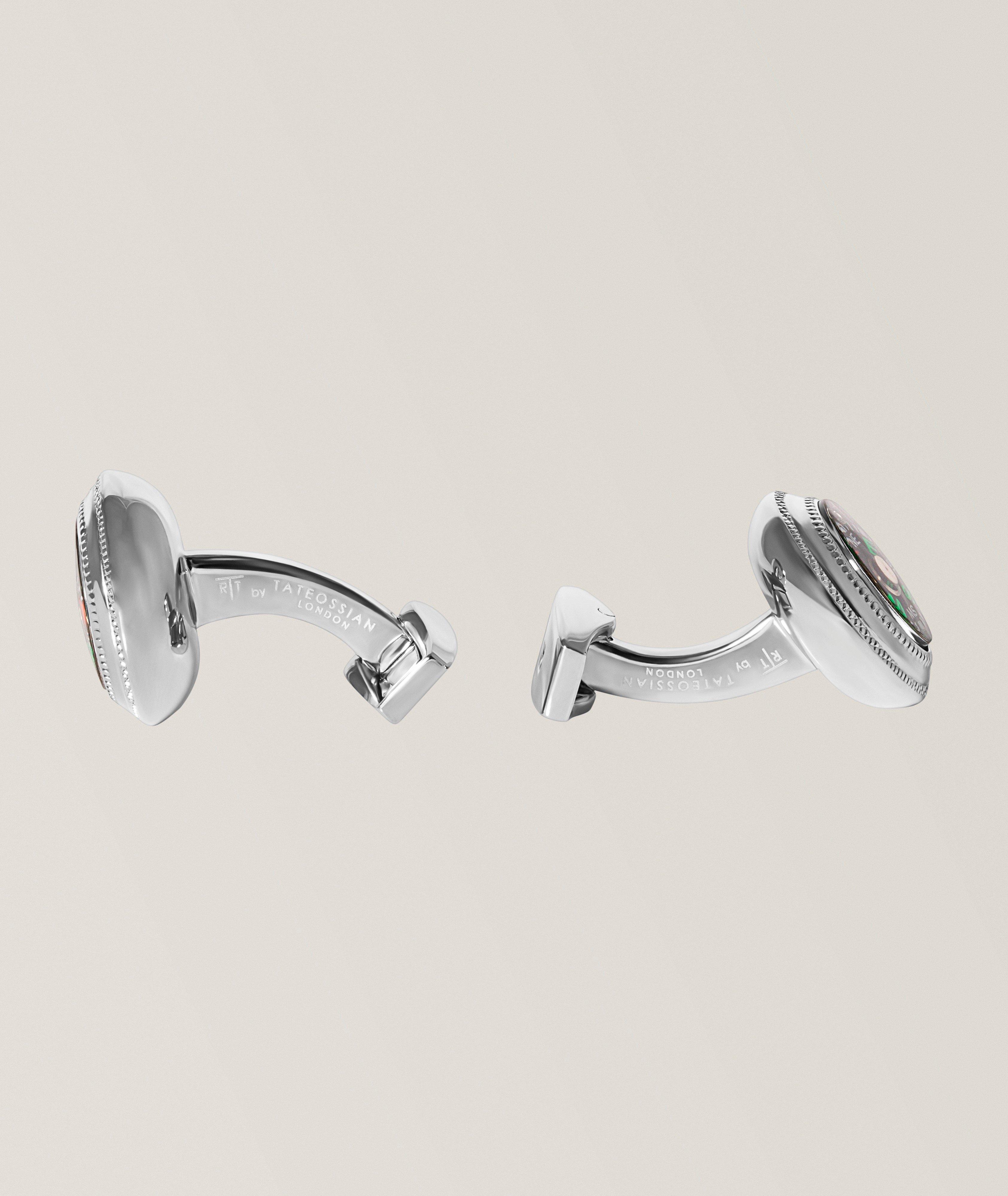 Tateossian Palladium-Plated Compass Cufflinks | Jewellery