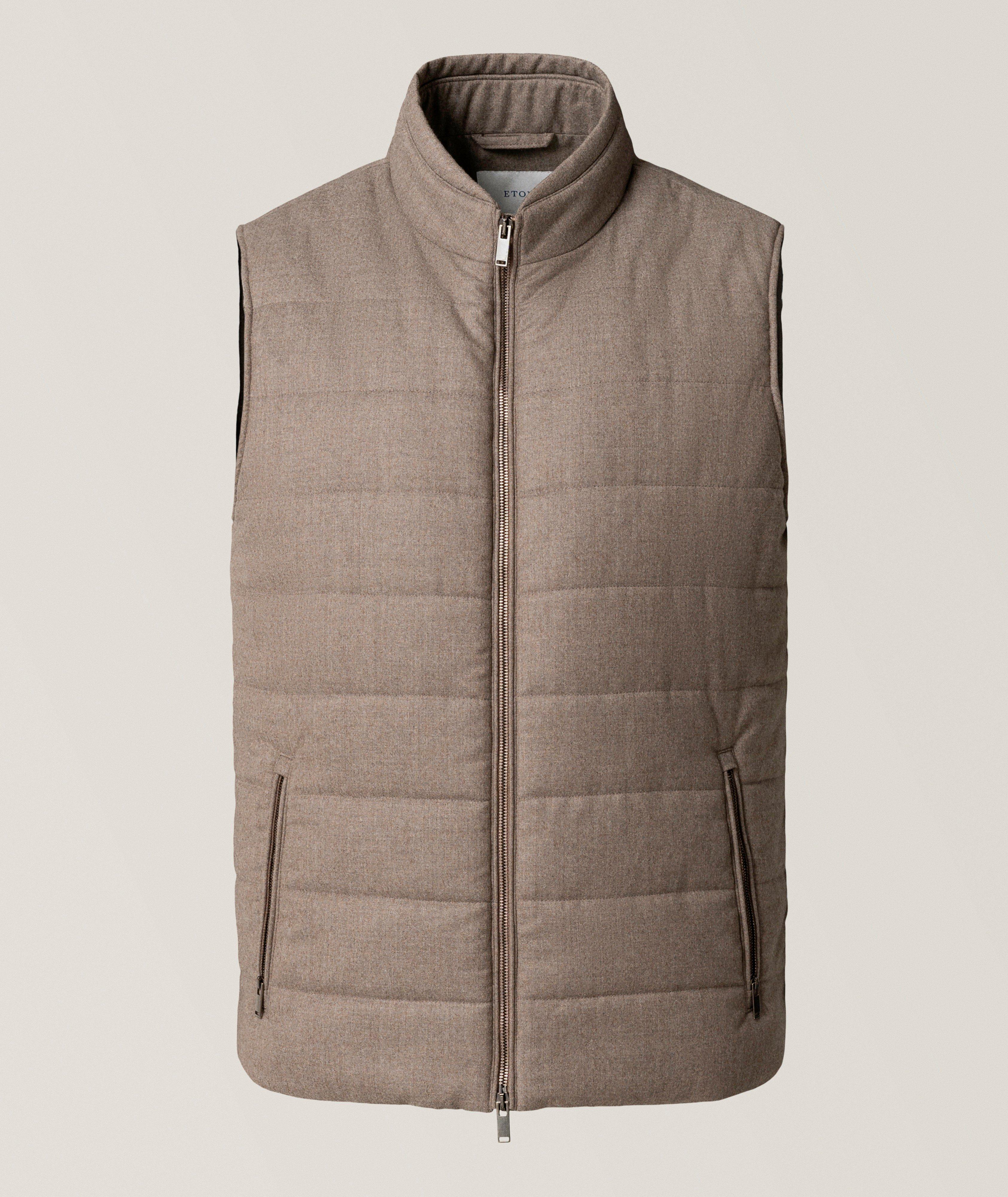 Eton Gilet matelassé flanelle laine Super 120s