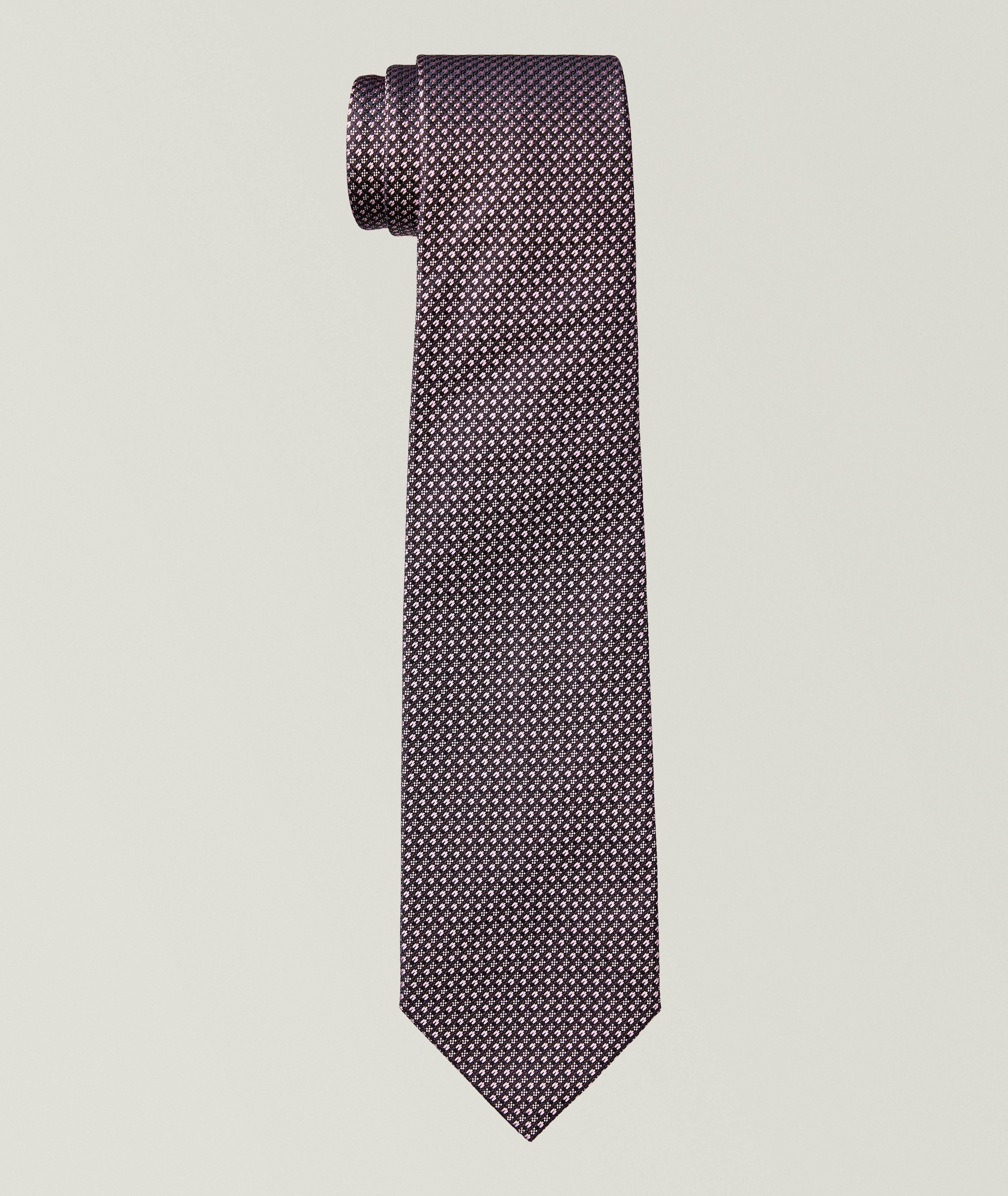 Brioni Micro-Neat Silk Tie