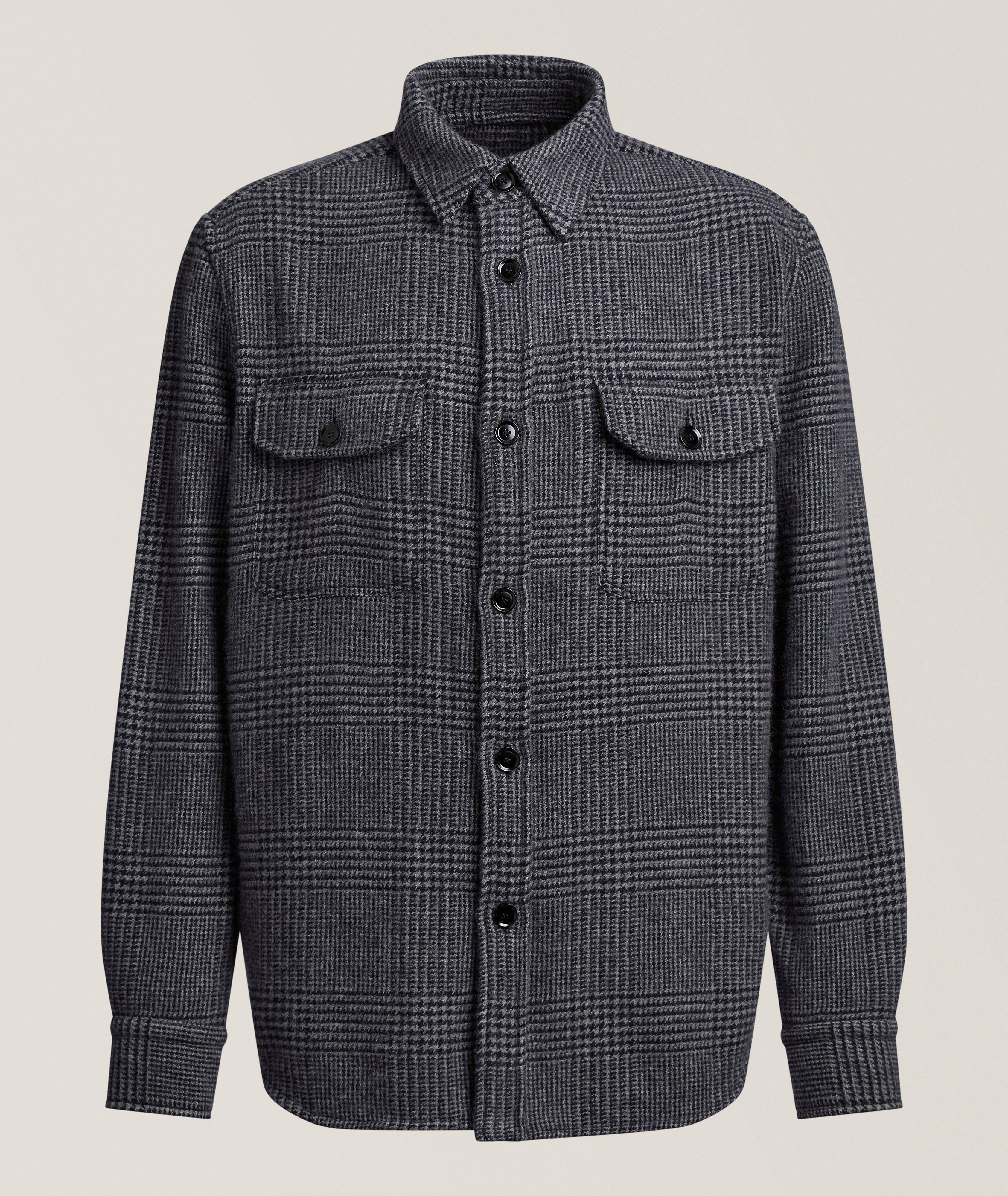 Plaid Cashmere Overshirt  image 0