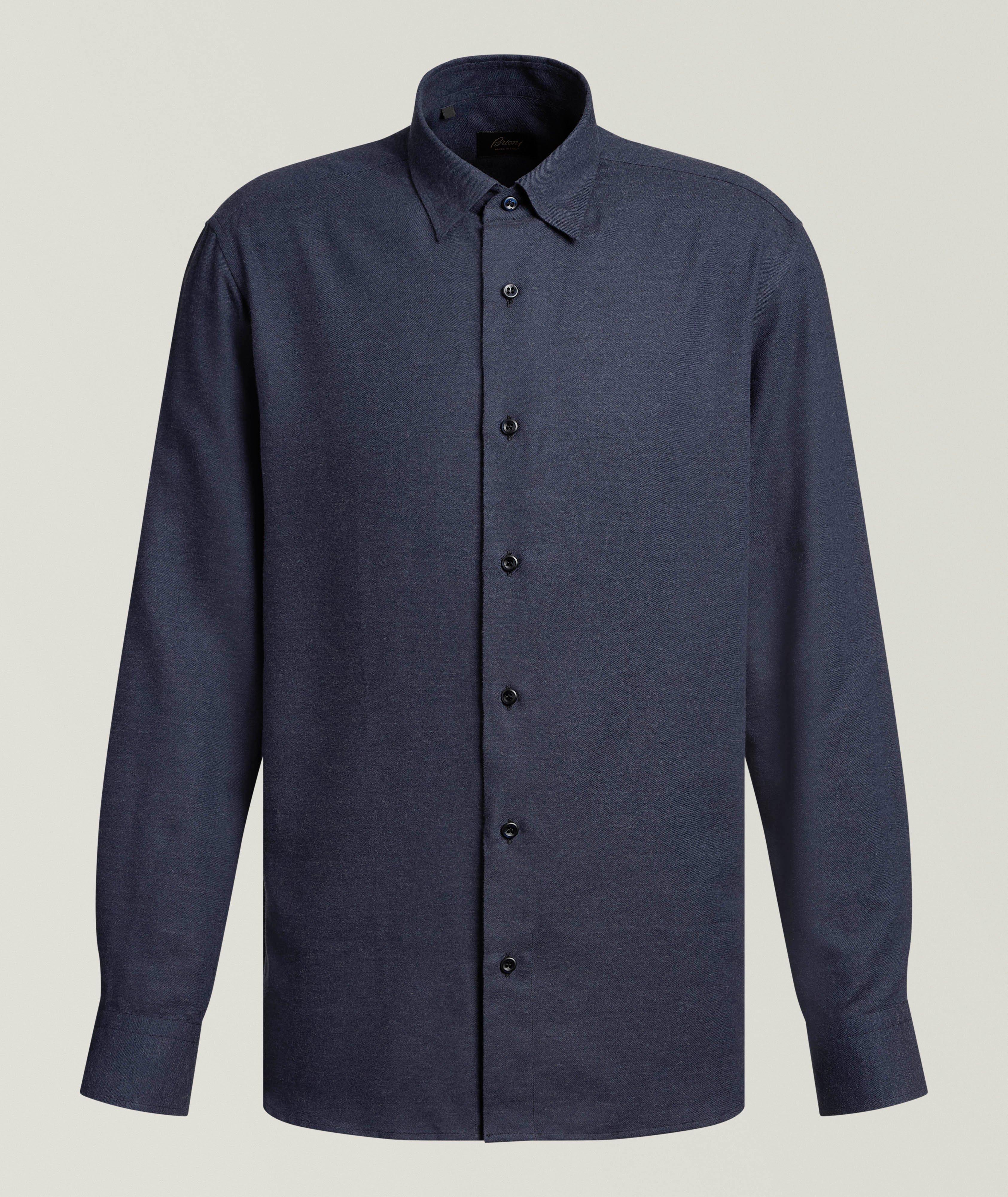 Twill Flannel Cotton-Cashmere Shirt image 0