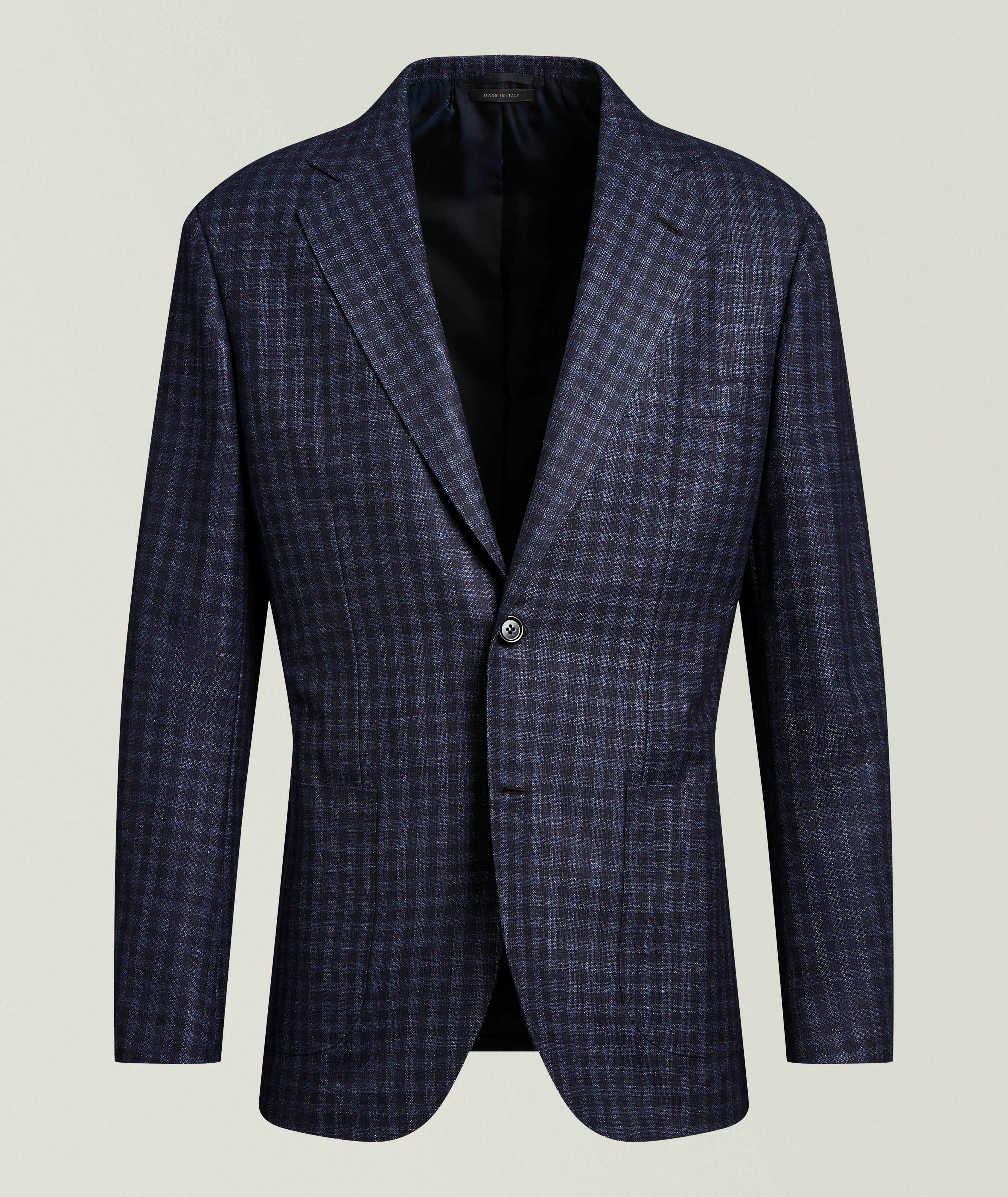 Brioni BRIONI BLUE CHECK PLUME JKT