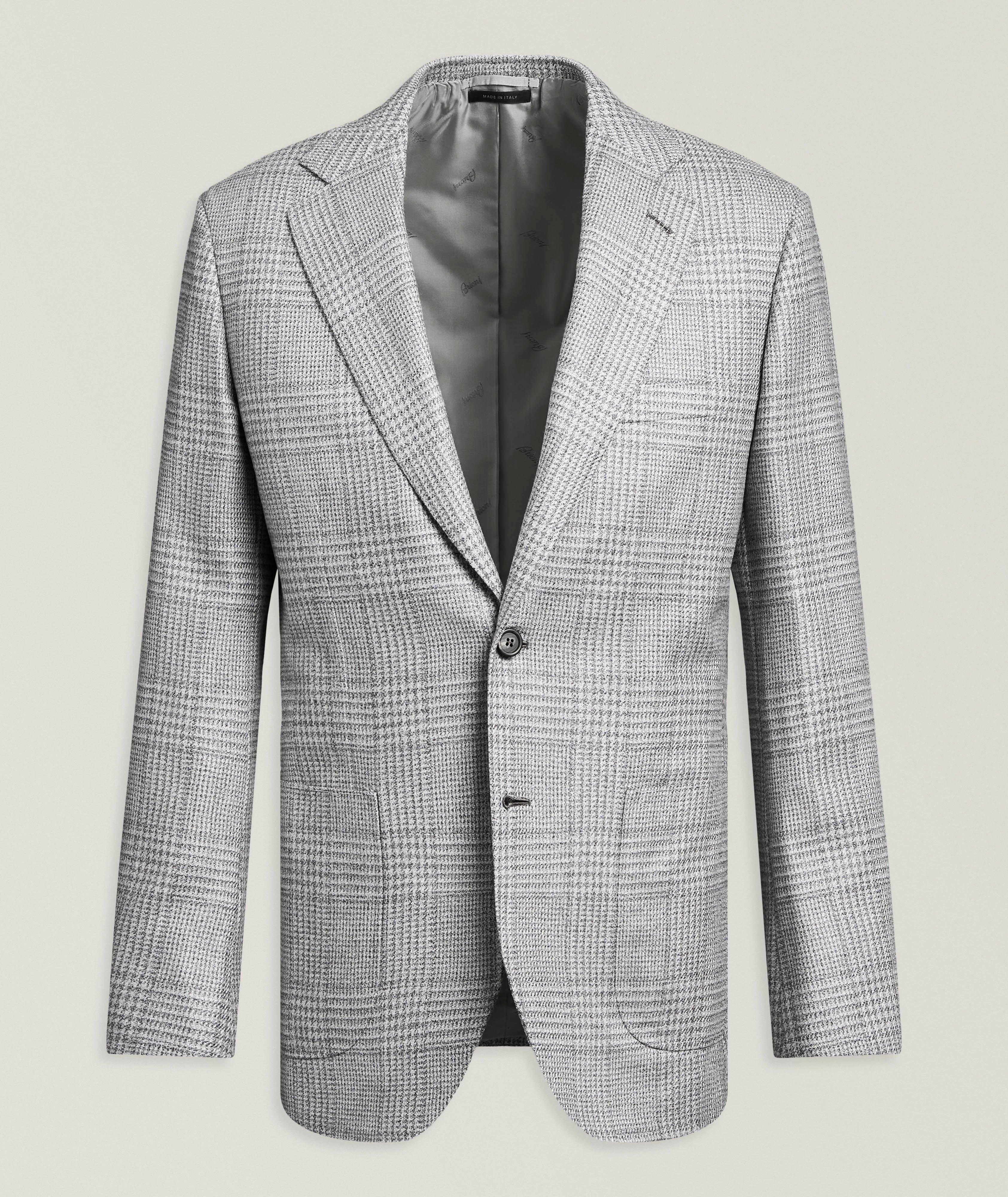 Brioni BRIONI GREY CHECK PLUME JKT