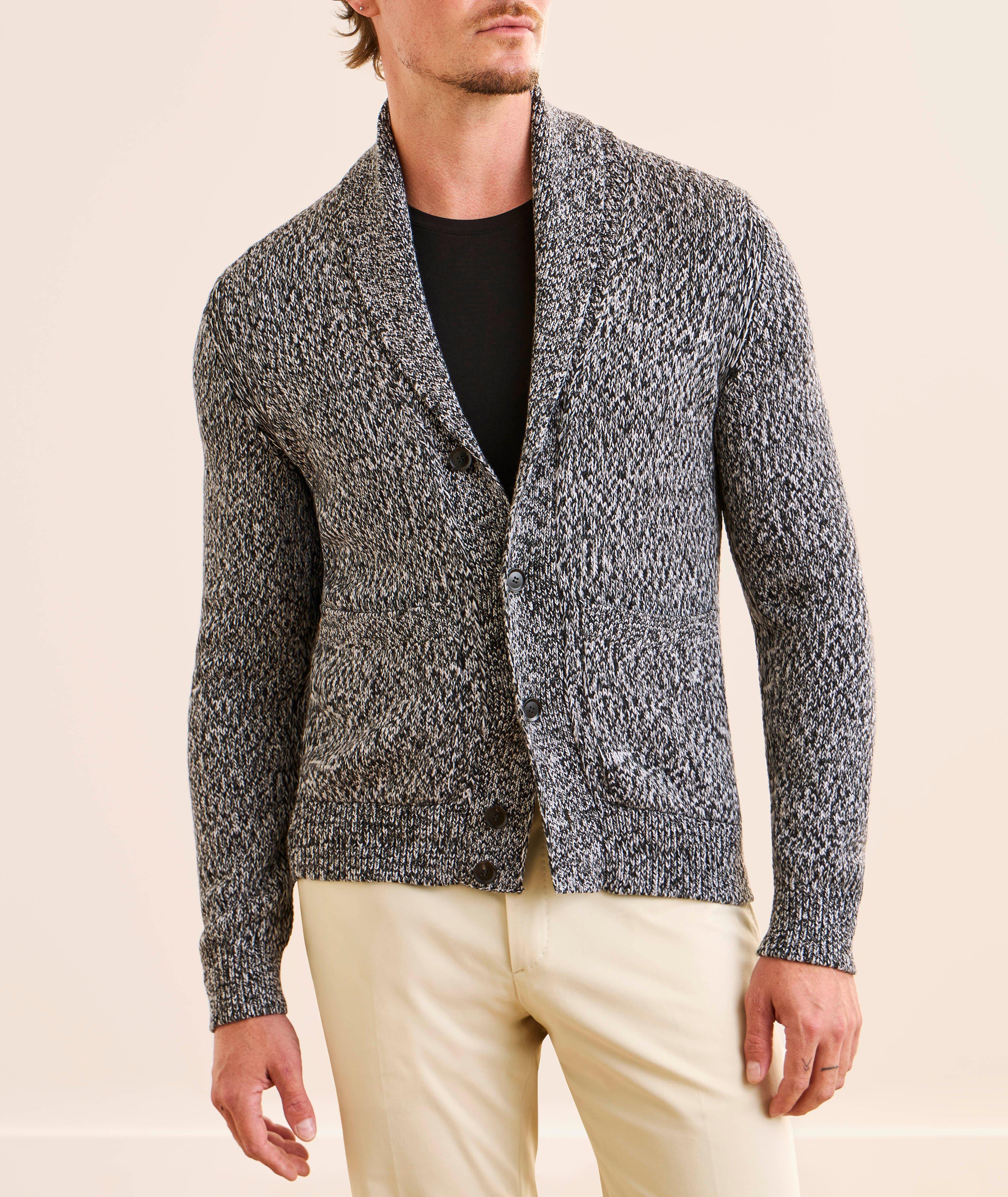 Mélange Wool Shawl Cardigan  image 1